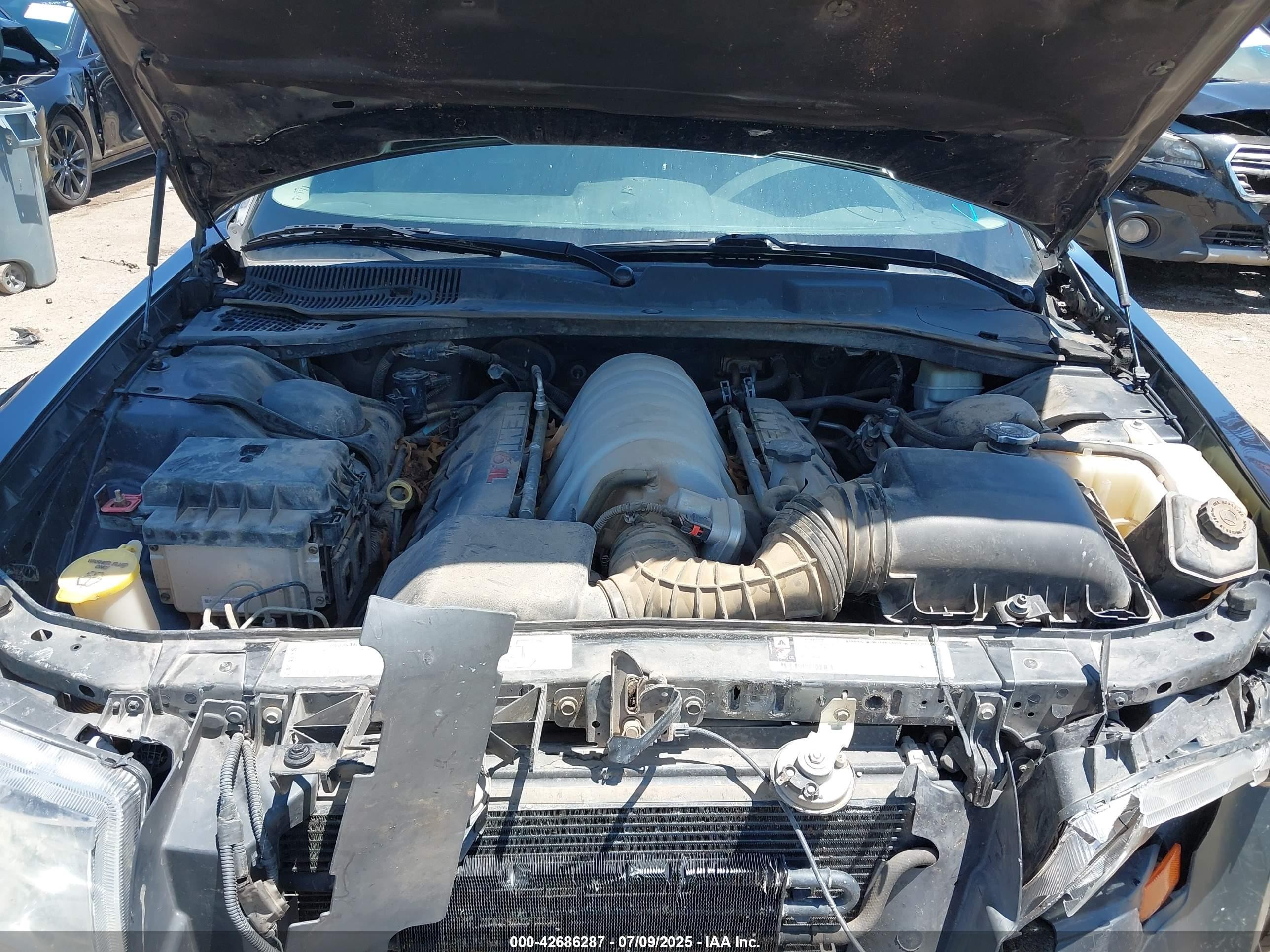 2007 Chrysler 300c Srt8 Черный vin: 2C3LA73W77H637836