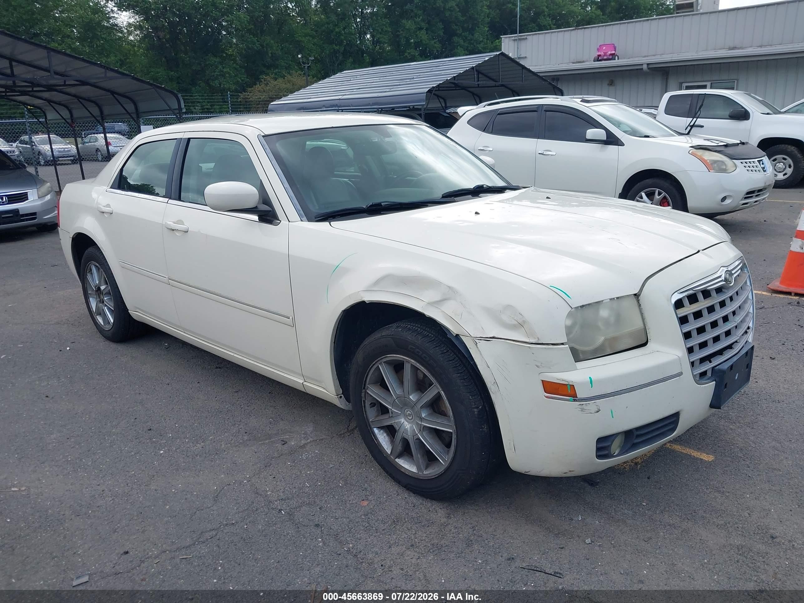 2007 Chrysler 300 Touring Белый vin: 2C3LK53G57H821943
