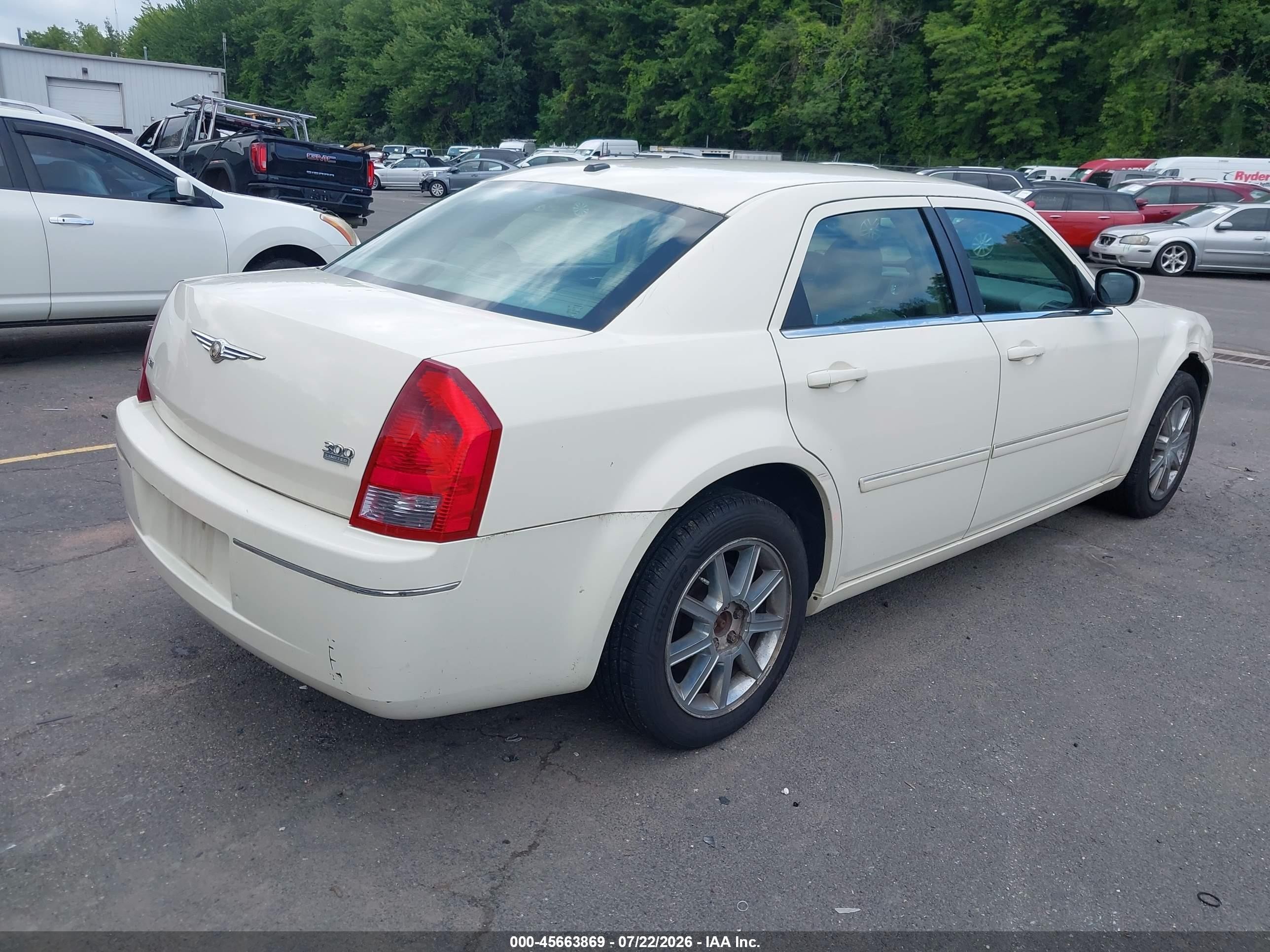 2007 Chrysler 300 Touring Белый vin: 2C3LK53G57H821943