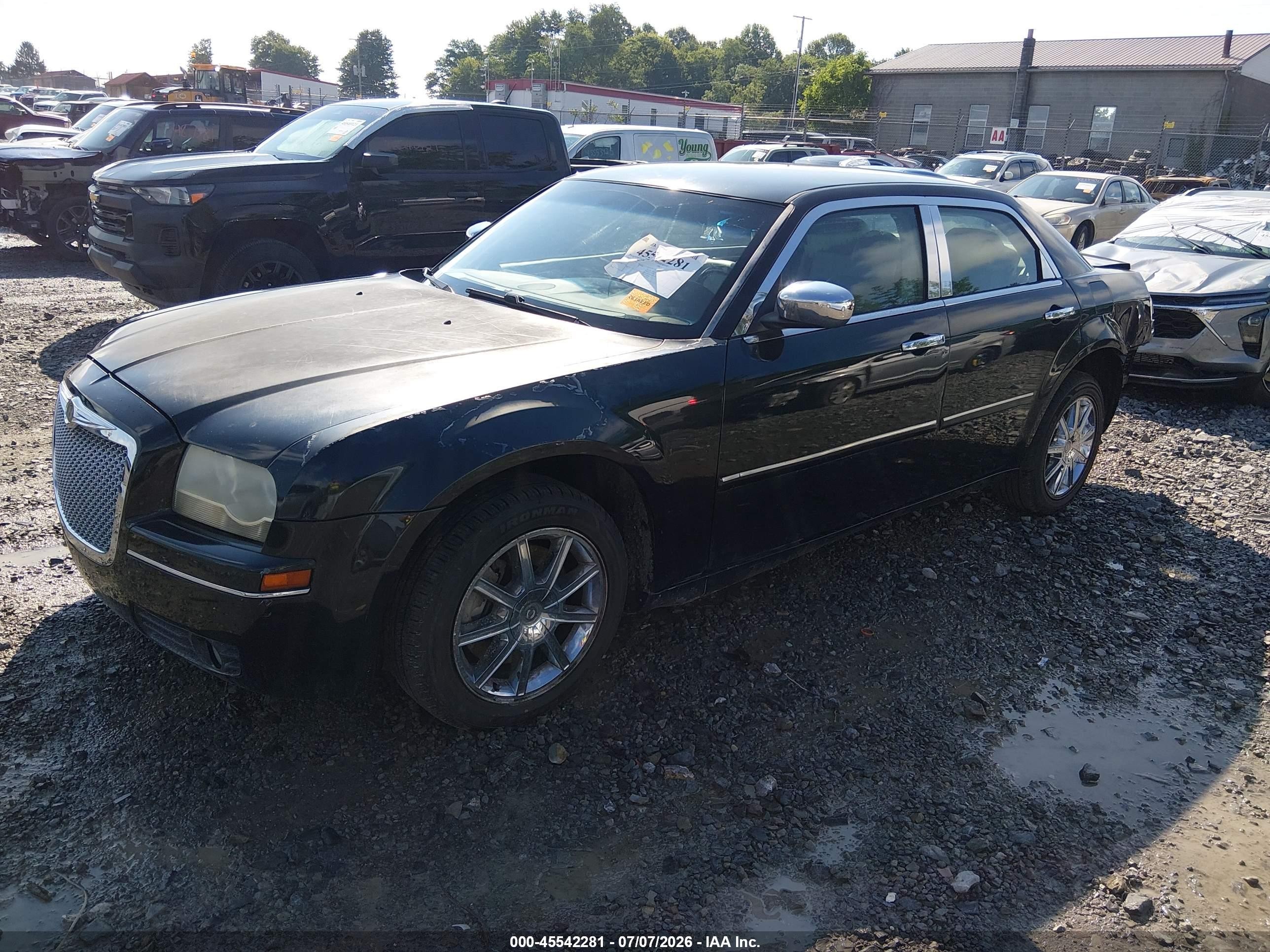 2007 Chrysler 300 Touring Черный vin: 2C3LK53GX7H790477