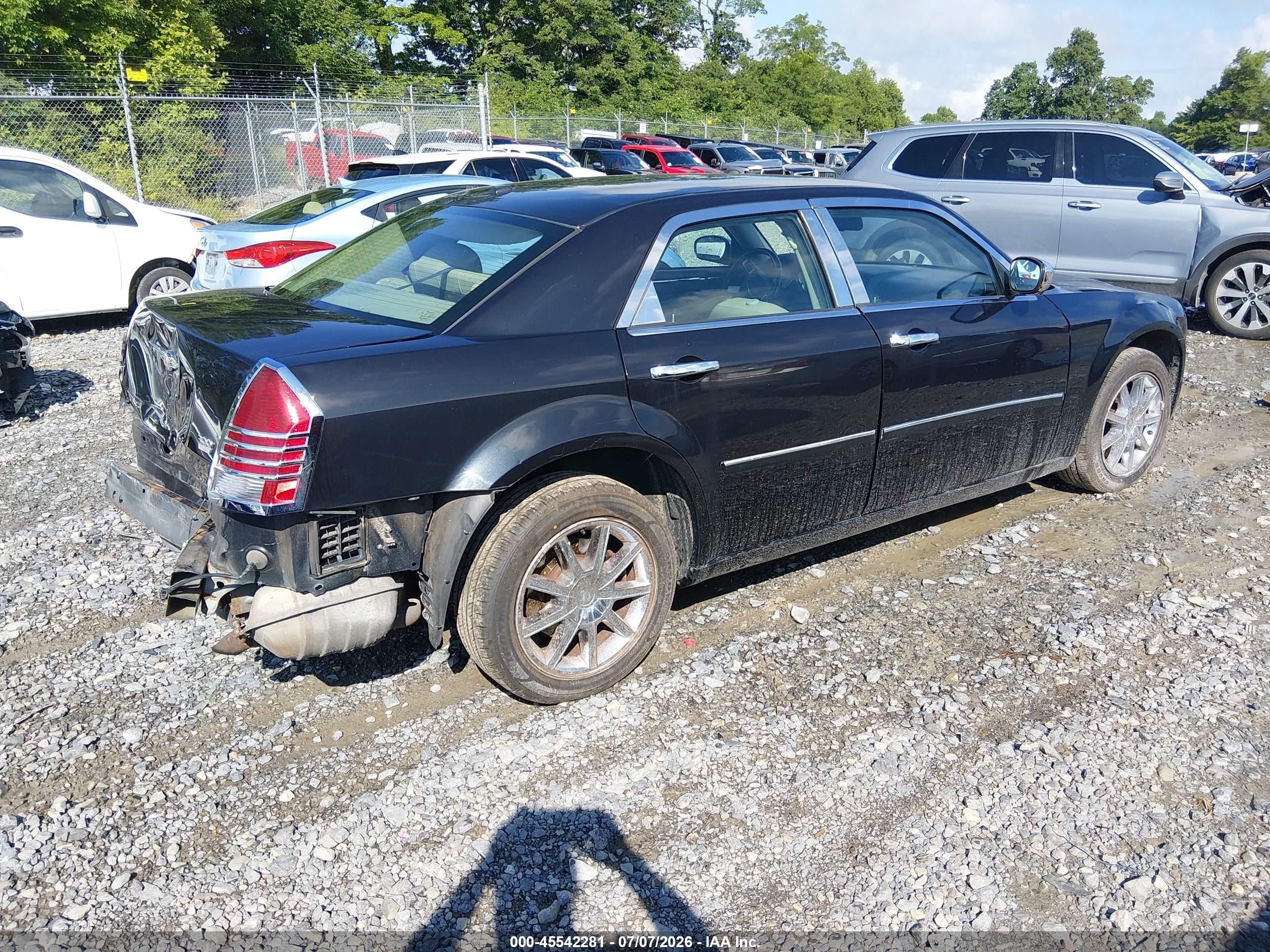 2007 Chrysler 300 Touring Черный vin: 2C3LK53GX7H790477