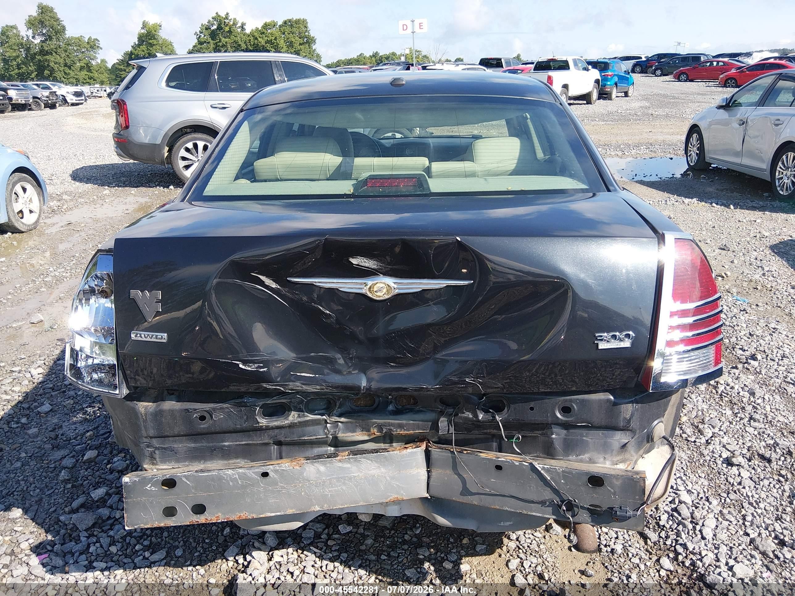 2007 Chrysler 300 Touring Черный vin: 2C3LK53GX7H790477