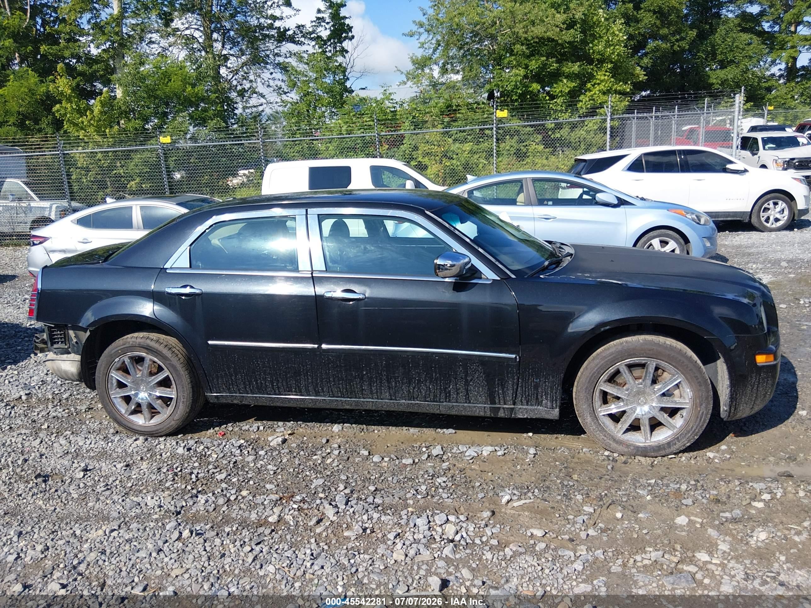 2007 Chrysler 300 Touring Черный vin: 2C3LK53GX7H790477