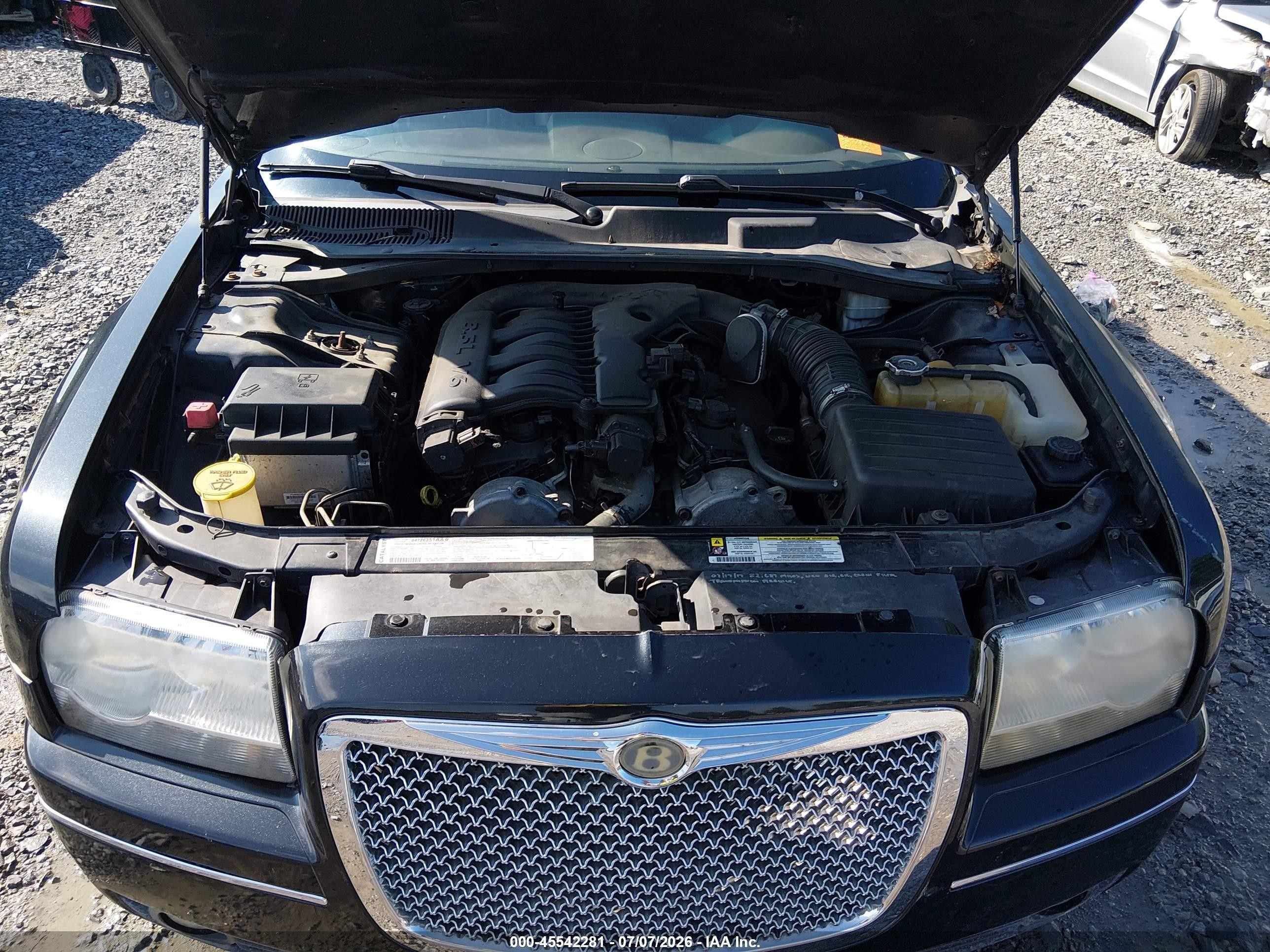 2007 Chrysler 300 Touring Черный vin: 2C3LK53GX7H790477