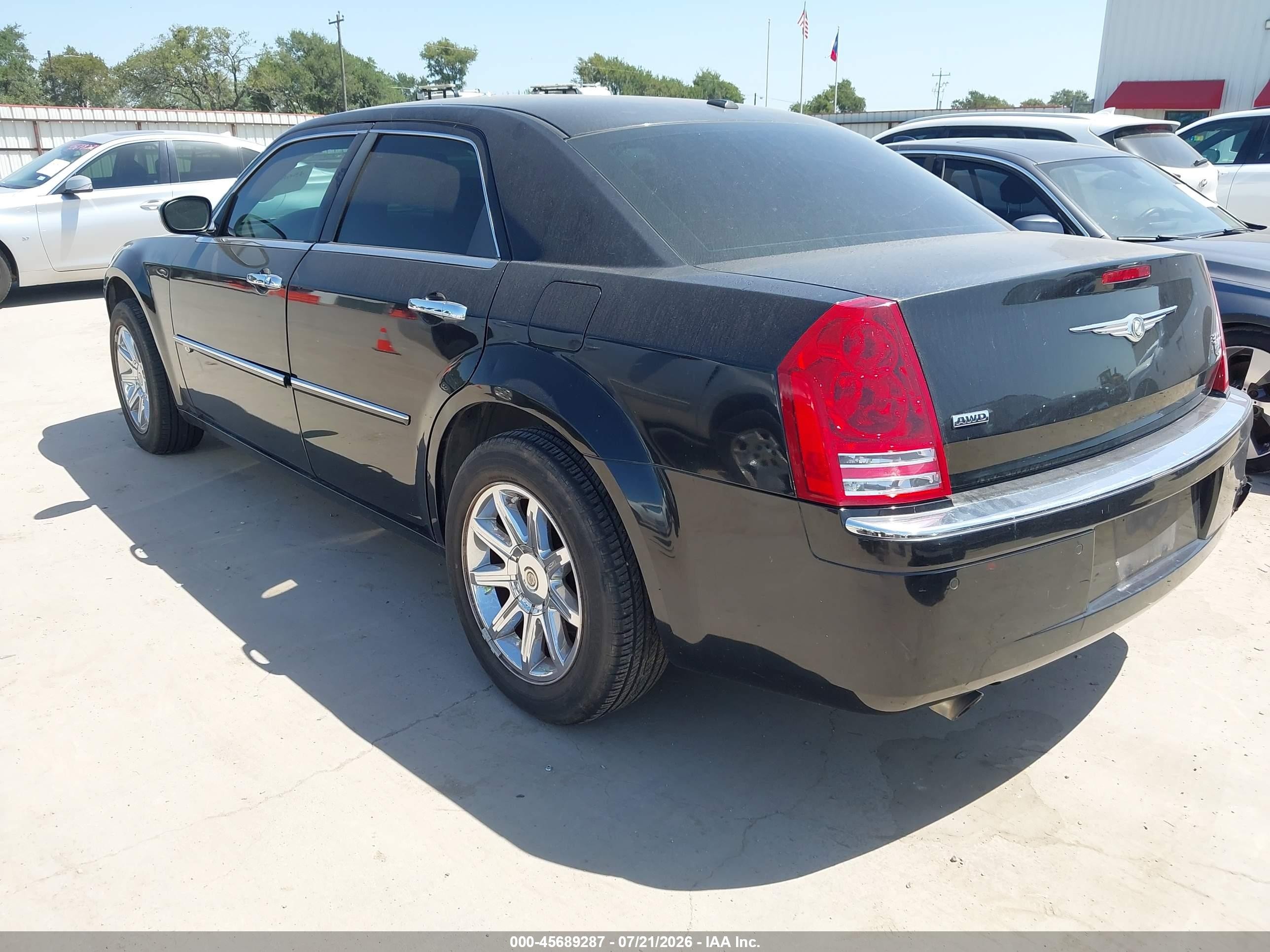 2009 Chrysler 300c Awd Black vin: 2C3LK63T09H636608