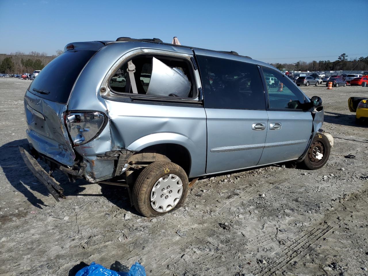 2003 Chrysler Town & Country Blue vin: 2C4GP24303R242226
