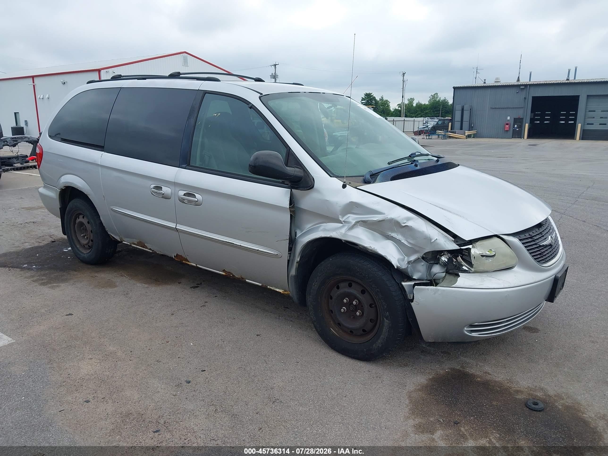 2003 Chrysler Town & Country   Silver vin: 2C4GP24363R242120