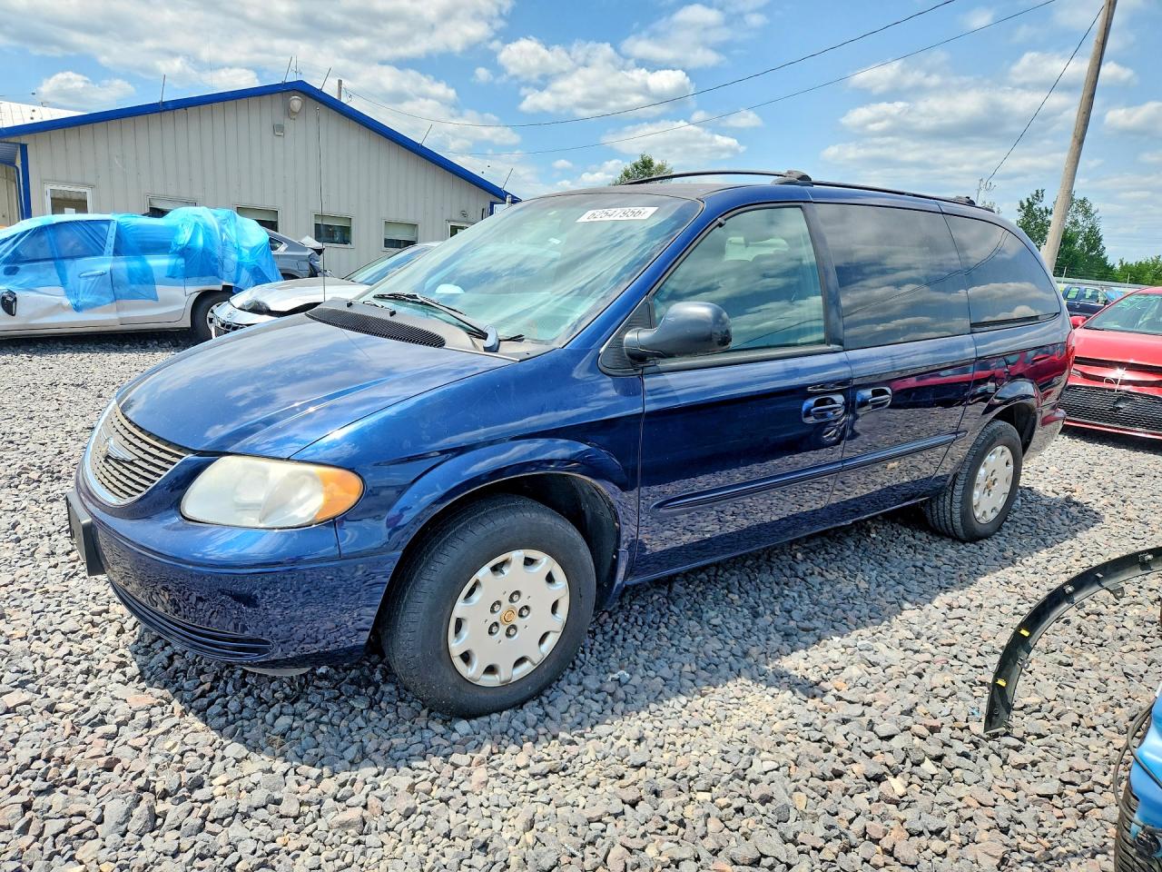 2002 Chrysler Town & Country Lx Blue vin: 2C4GP44312R636604