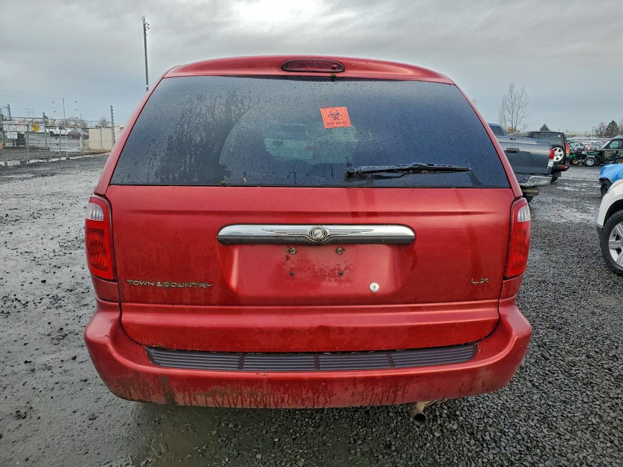 2003 Chrysler Town & Country Lx Red vin: 2C4GP44313R312327