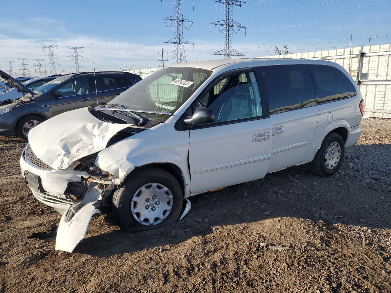 2003 Chrysler Town & Country Lx White vin: 2C4GP44333R153035