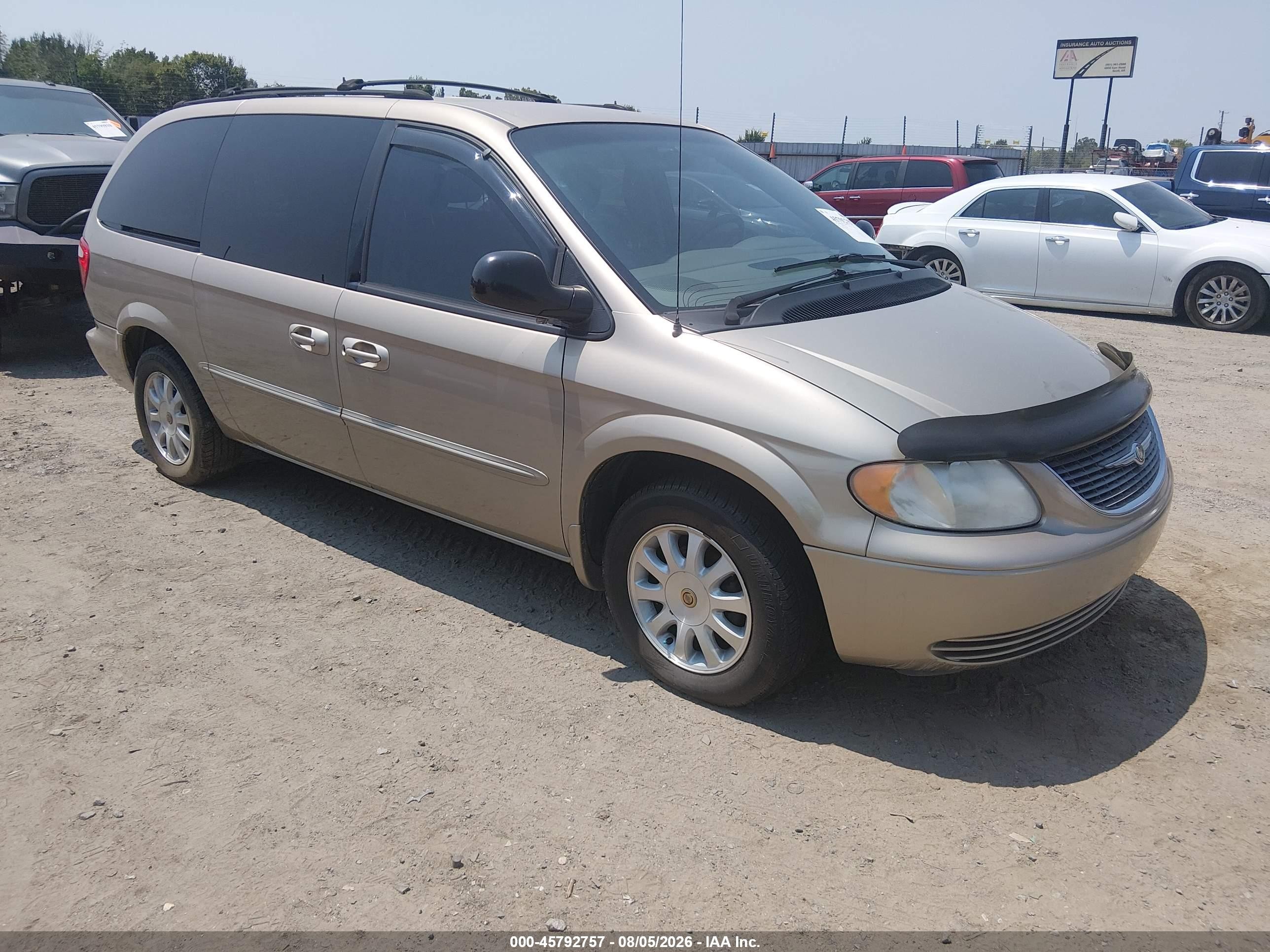 2002 Chrysler Town & Country Lx Gold vin: 2C4GP44342R504758