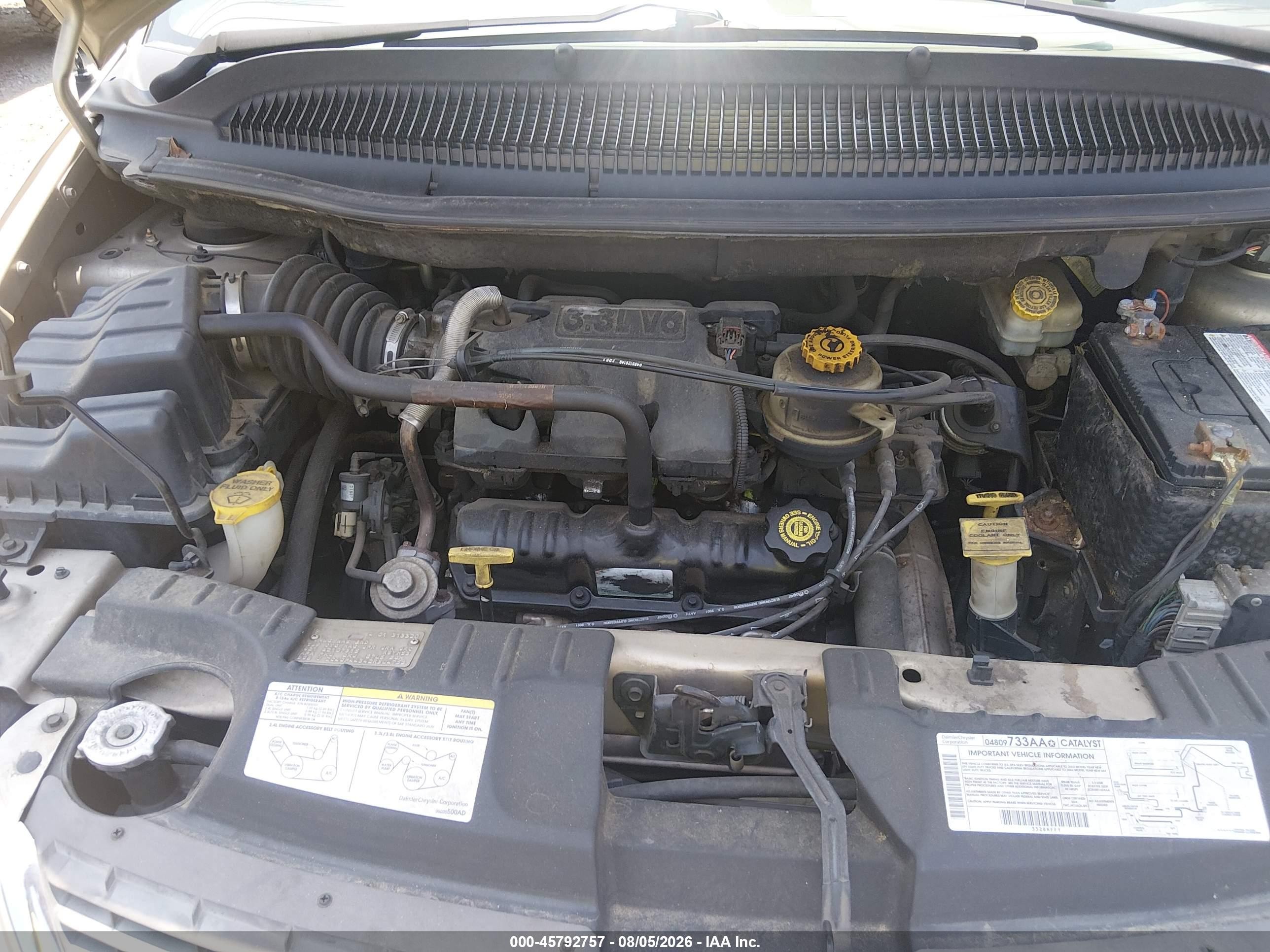 2002 Chrysler Town & Country Lx Gold vin: 2C4GP44342R504758
