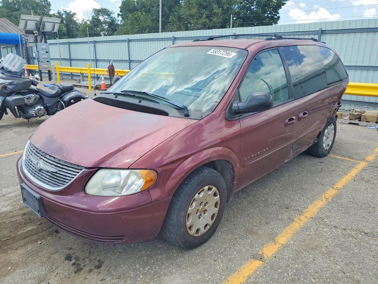 2001 Chrysler Town-country Burgundy vin: 2C4GP44351R298171