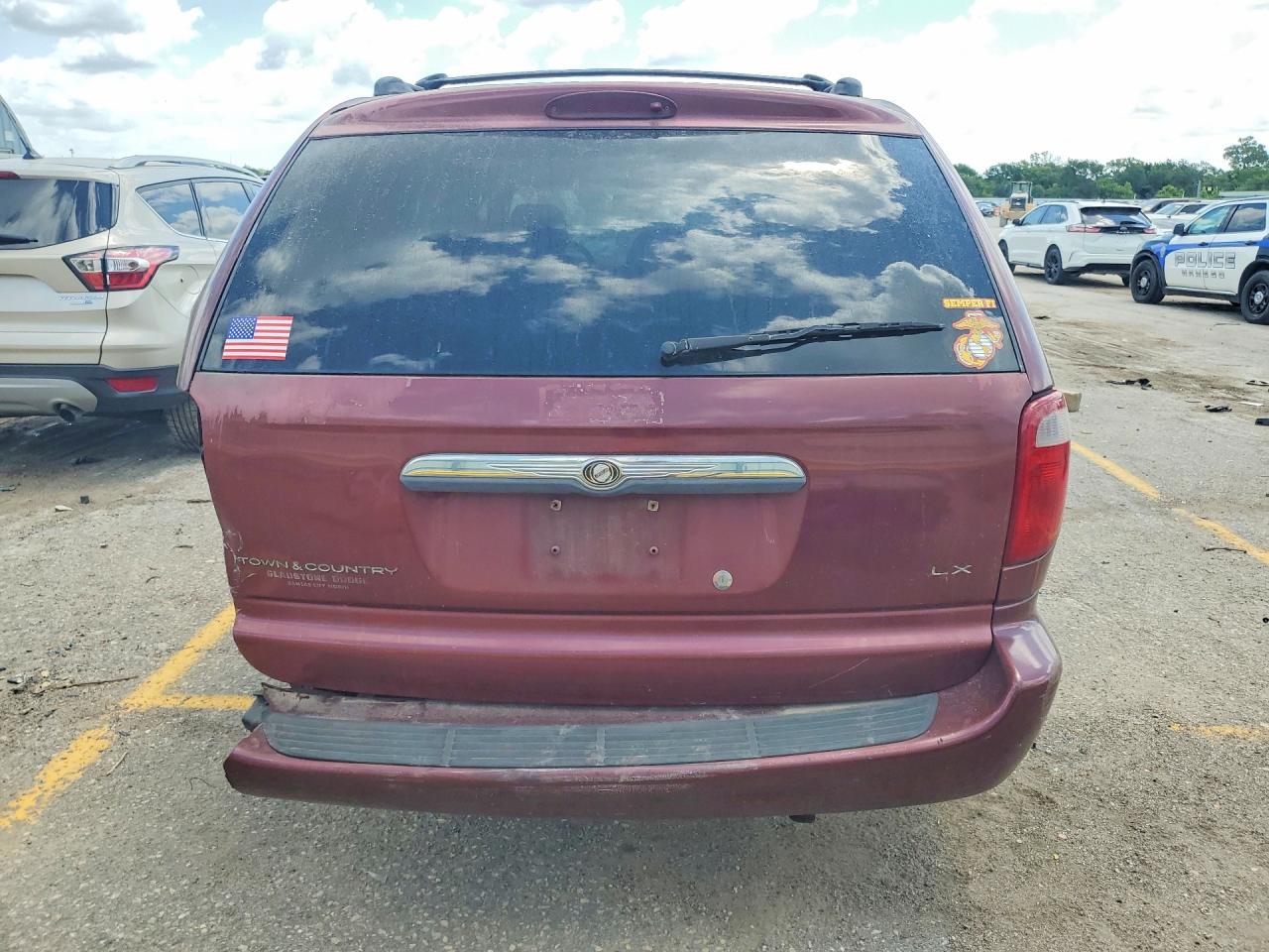 2001 Chrysler Town-country Burgundy vin: 2C4GP44351R298171