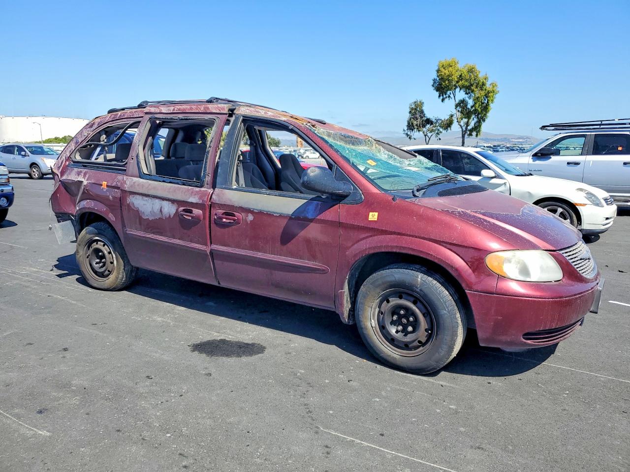 2002 Chrysler Town & Country Lx Burgundy vin: 2C4GP44362R646545