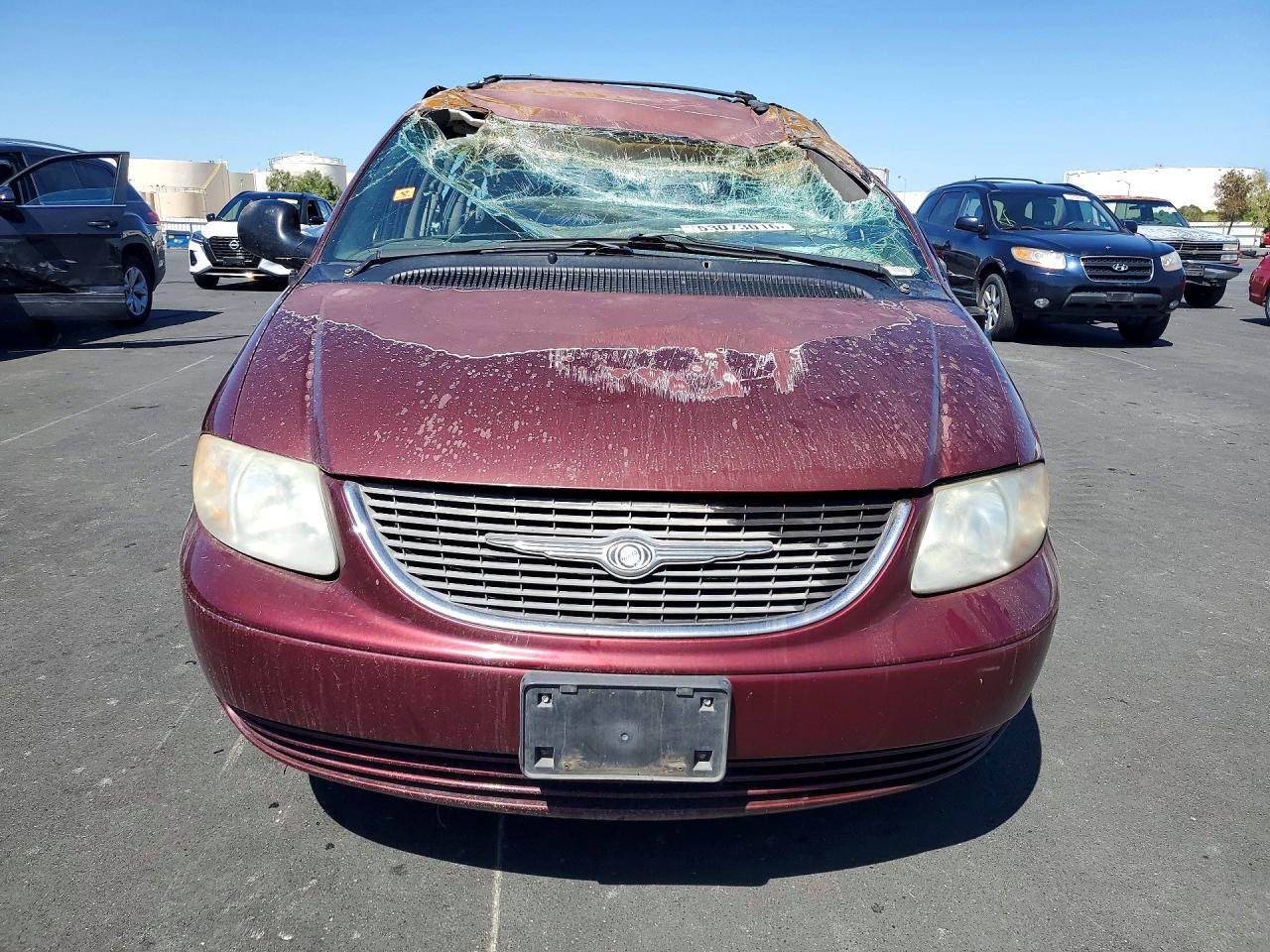2002 Chrysler Town & Country Lx Burgundy vin: 2C4GP44362R646545