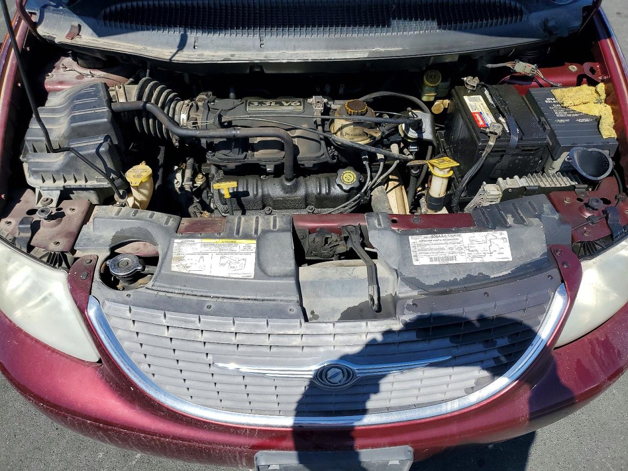 2002 Chrysler Town & Country Lx Burgundy vin: 2C4GP44362R646545