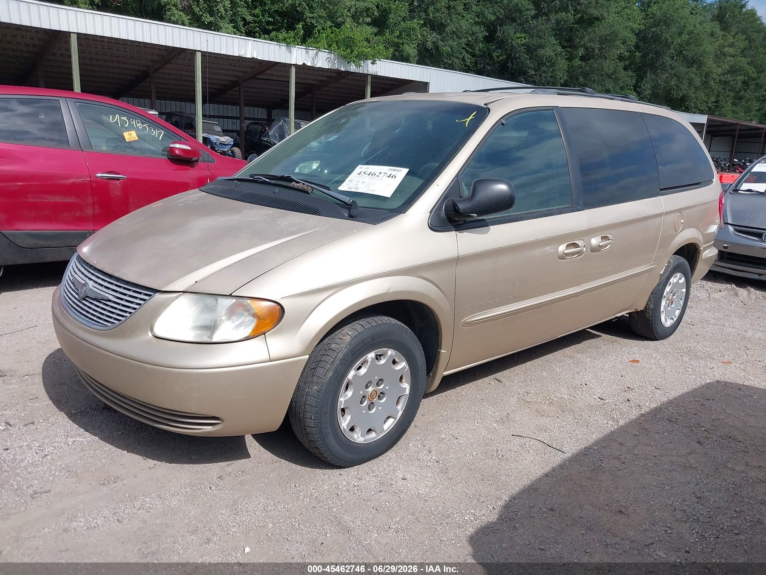 2001 Chrysler Town & Country Lx Gold vin: 2C4GP44371R311230