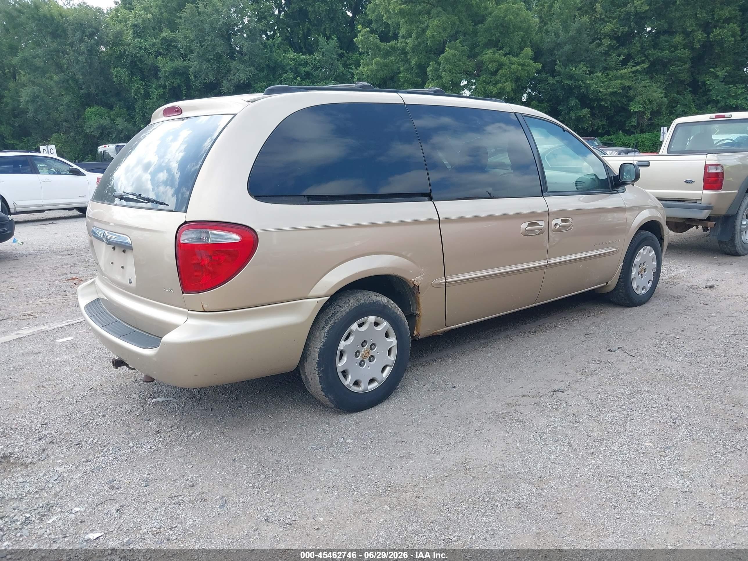 2001 Chrysler Town & Country Lx Gold vin: 2C4GP44371R311230