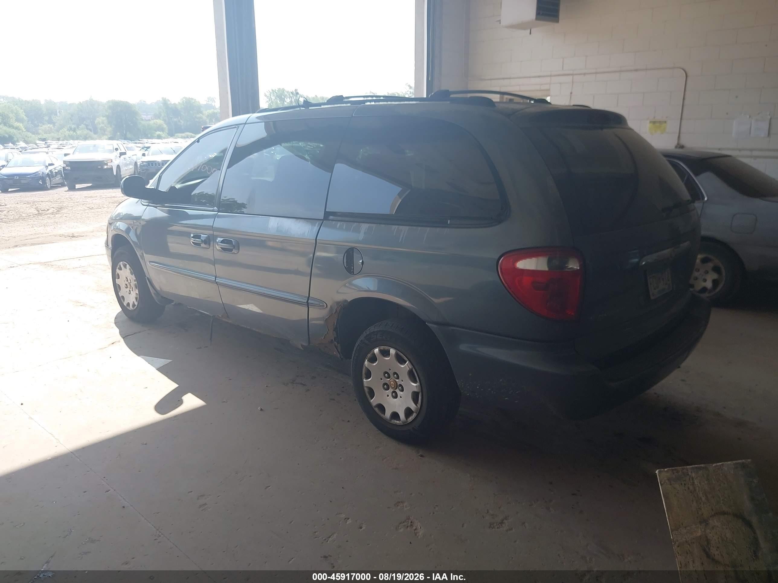 2002 Chrysler Town & Country Lx Turquoise vin: 2C4GP44372R624795
