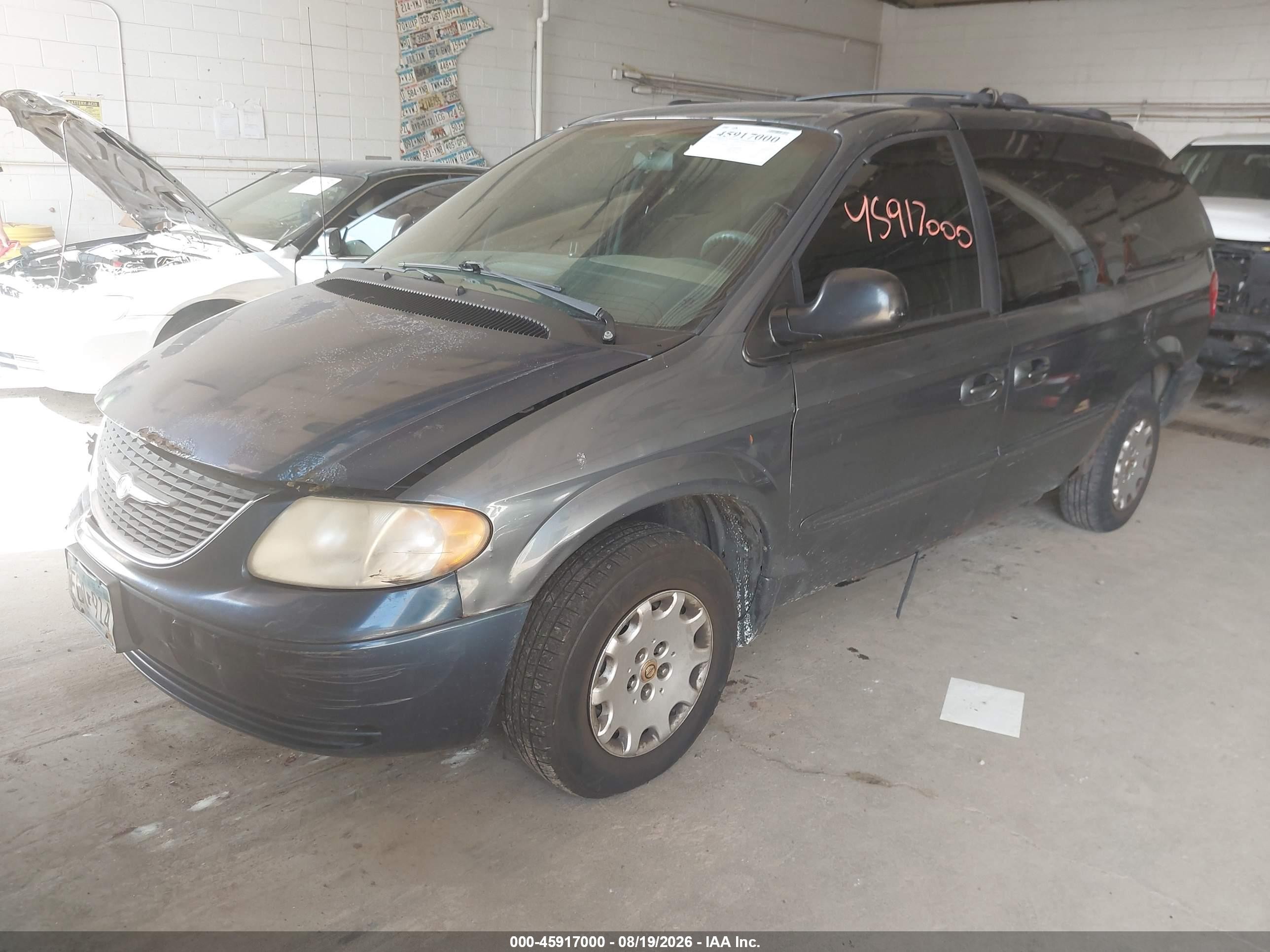 2002 Chrysler Town & Country Lx Turquoise vin: 2C4GP44372R624795