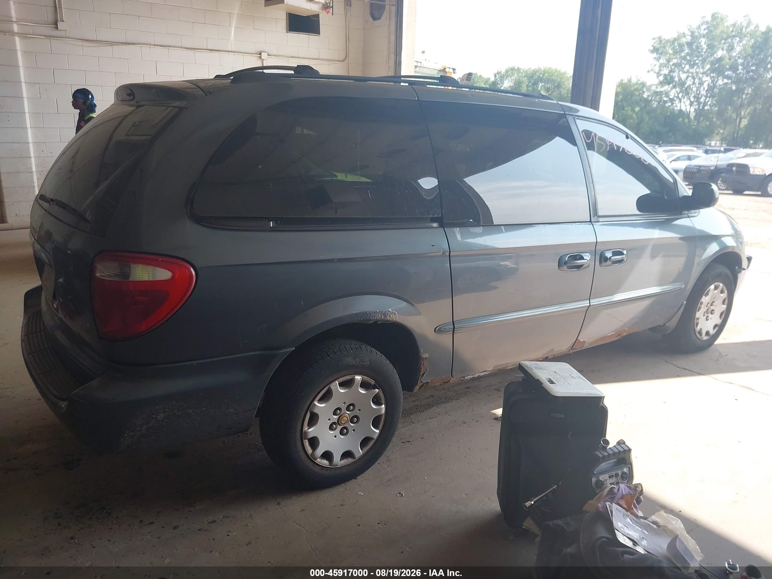 2002 Chrysler Town & Country Lx Turquoise vin: 2C4GP44372R624795