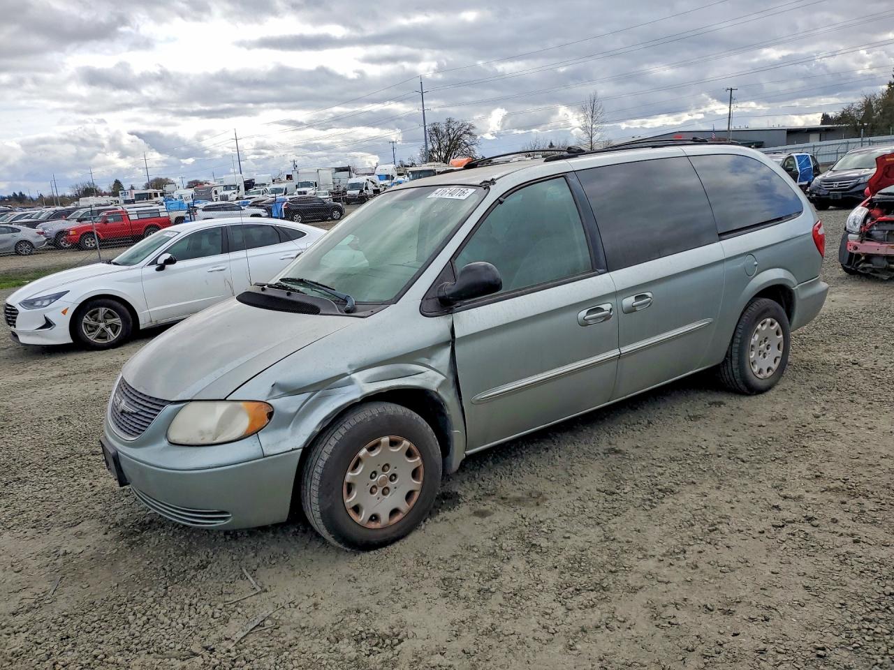 2003 Chrysler Town And Country Бирюзовый vin: 2C4GP44383R323681