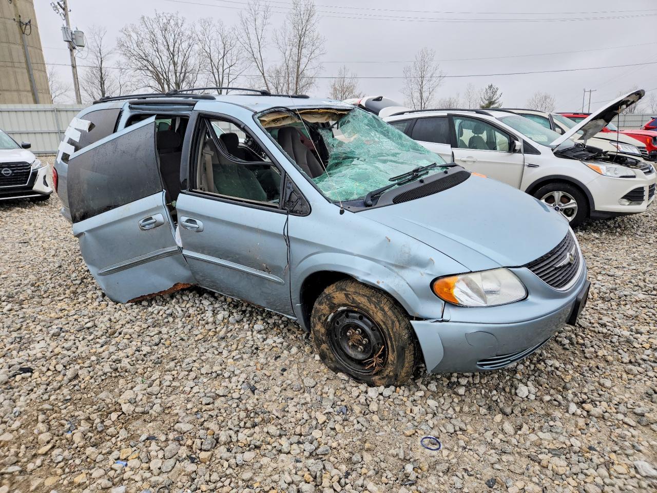 2003 Chrysler Town & Country Lx Blue vin: 2C4GP44393R258923