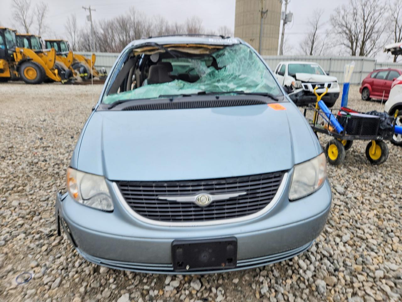 2003 Chrysler Town & Country Lx Blue vin: 2C4GP44393R258923