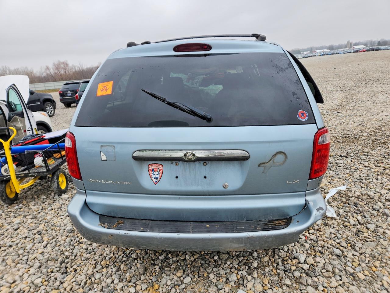 2003 Chrysler Town & Country Lx Blue vin: 2C4GP44393R258923