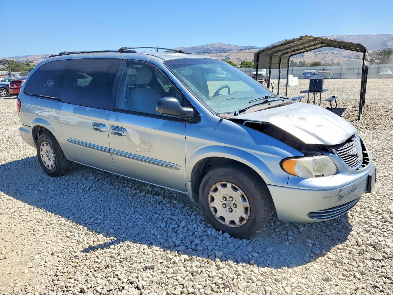 2003 Chrysler Town & Country Lx Blue vin: 2C4GP443X3R357475