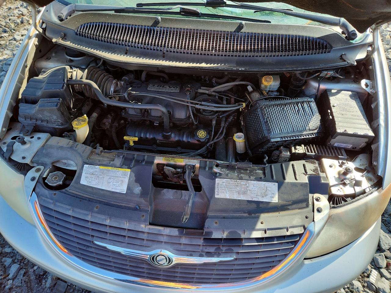 2003 Chrysler Town & Country Lx Silver vin: 2C4GP44L13R374598