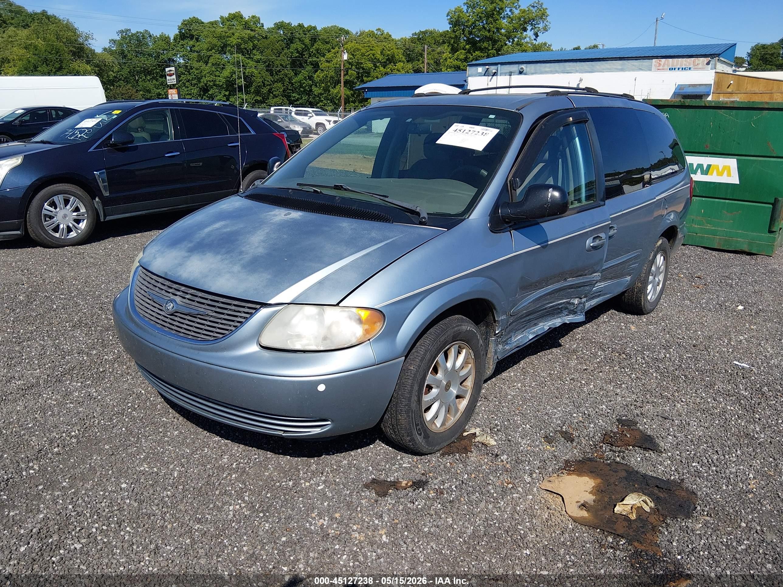 2003 Chrysler Town & Country Lx Light Blue vin: 2C4GP44L33R295692