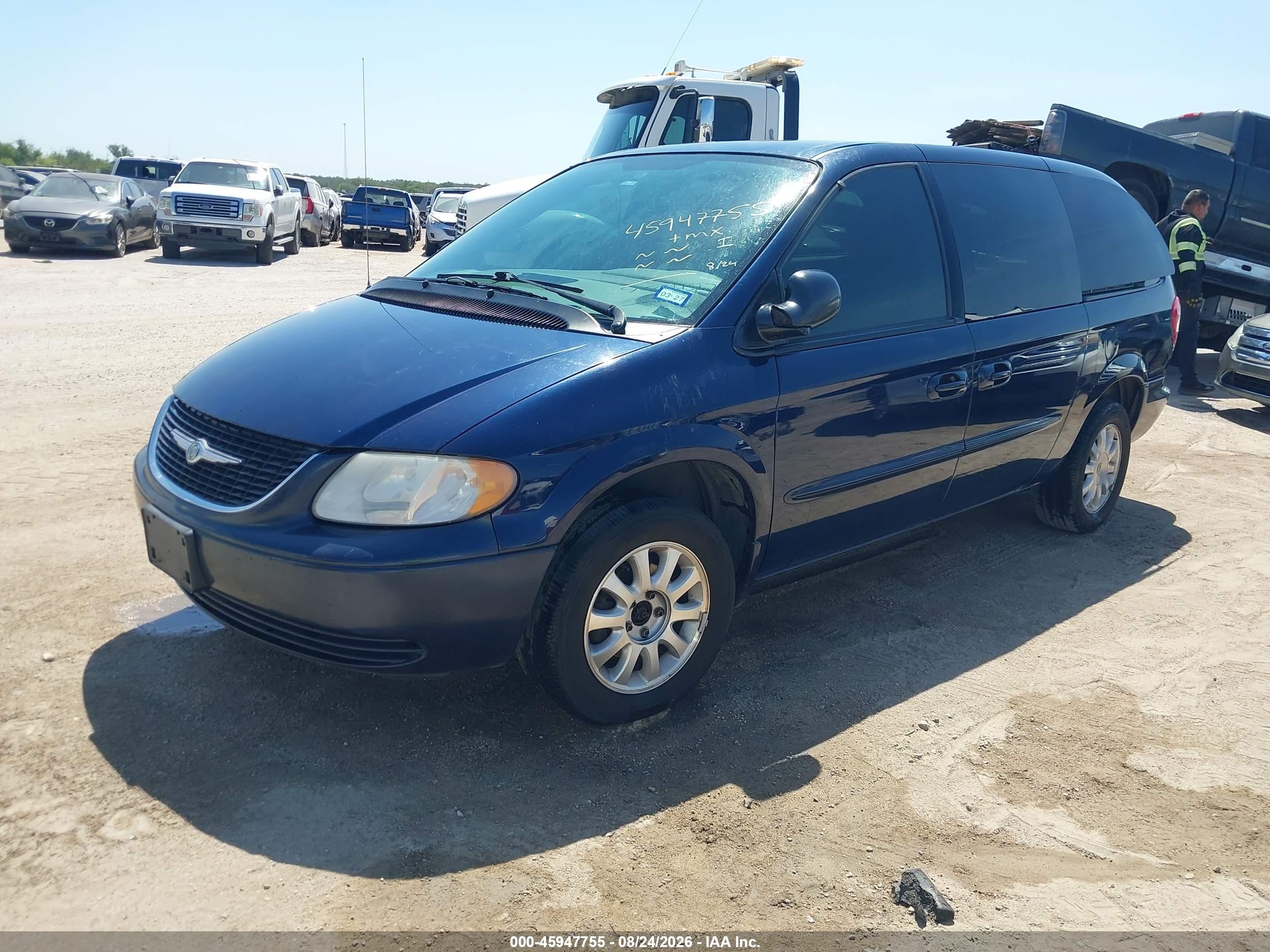 2003 Chrysler Town & Country Lx Navy vin: 2C4GP44L53R375348