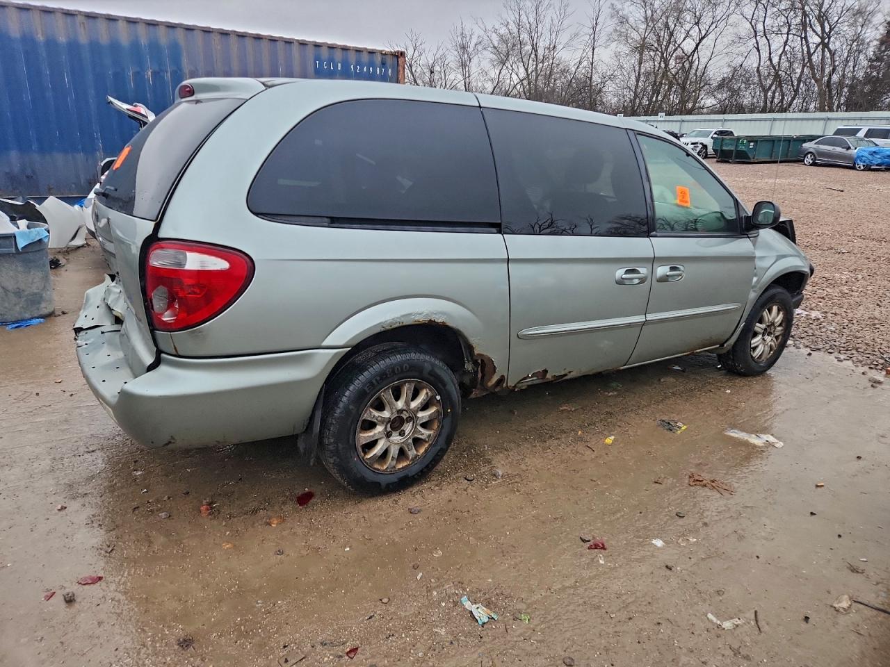 2003 Chrysler Town & Country Lx Silver vin: 2C4GP44L73R195756
