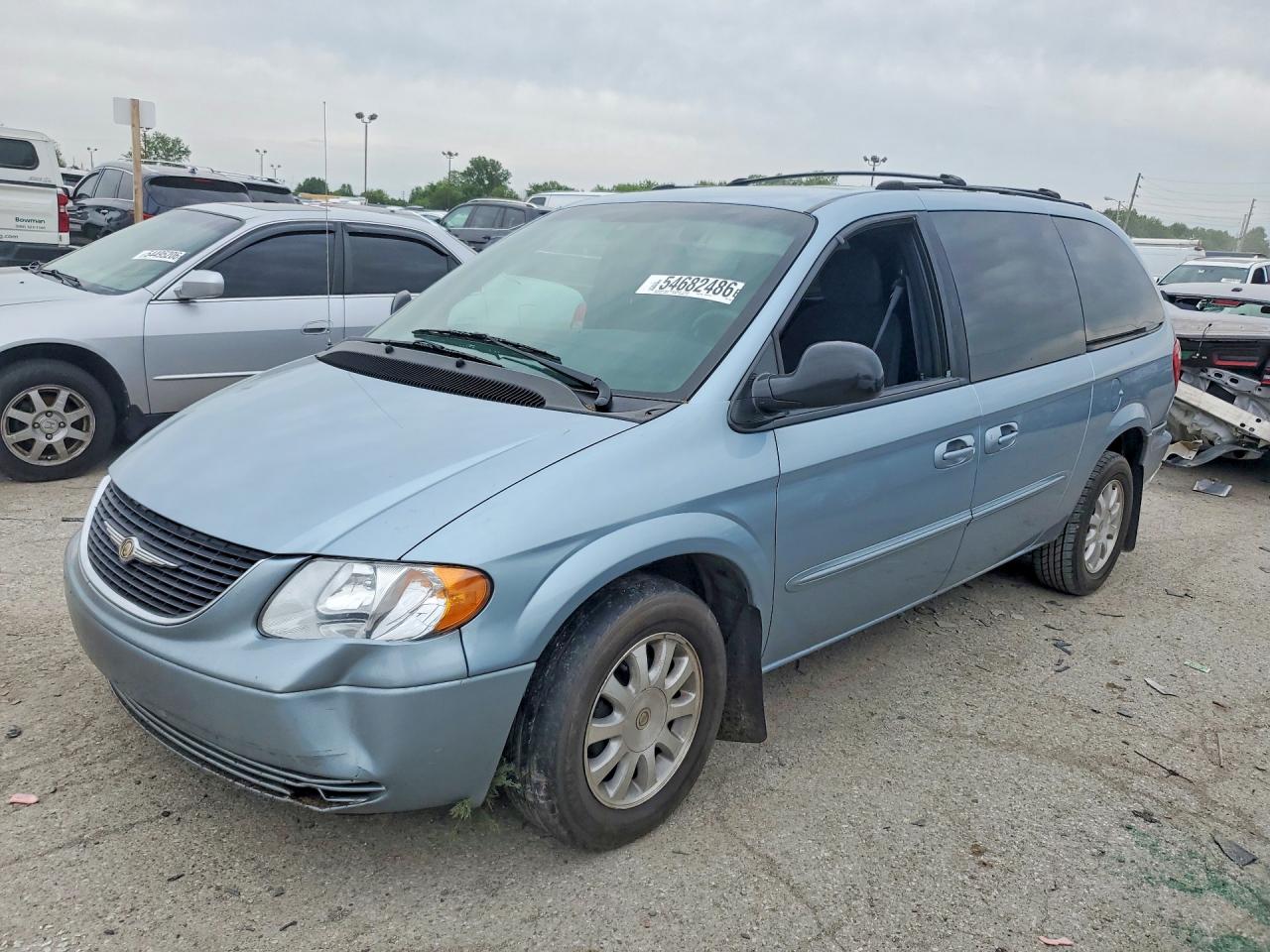 2003 Chrysler Town & Country Lx Blue vin: 2C4GP44L83R238419