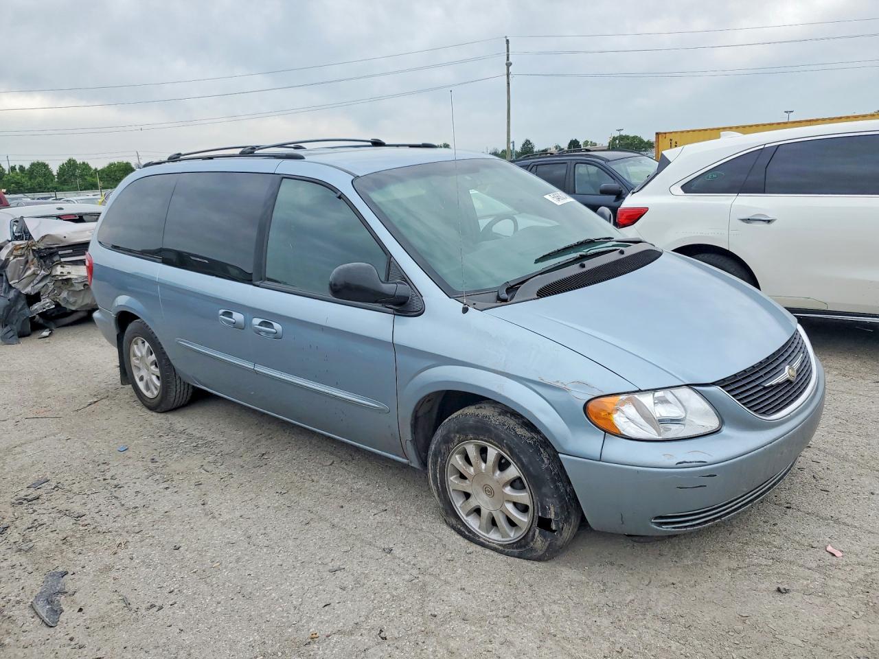 2003 Chrysler Town & Country Lx Blue vin: 2C4GP44L83R238419