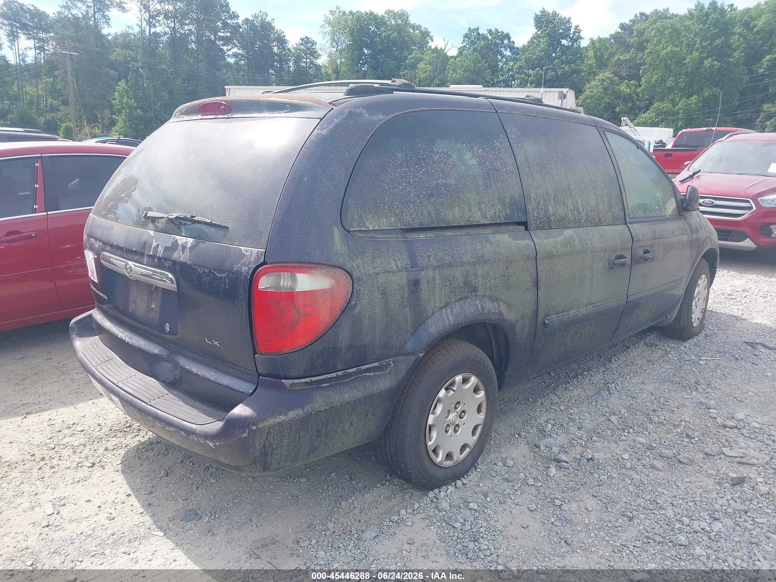 2004 Chrysler Town & Country Lx Blue vin: 2C4GP44R04R607716