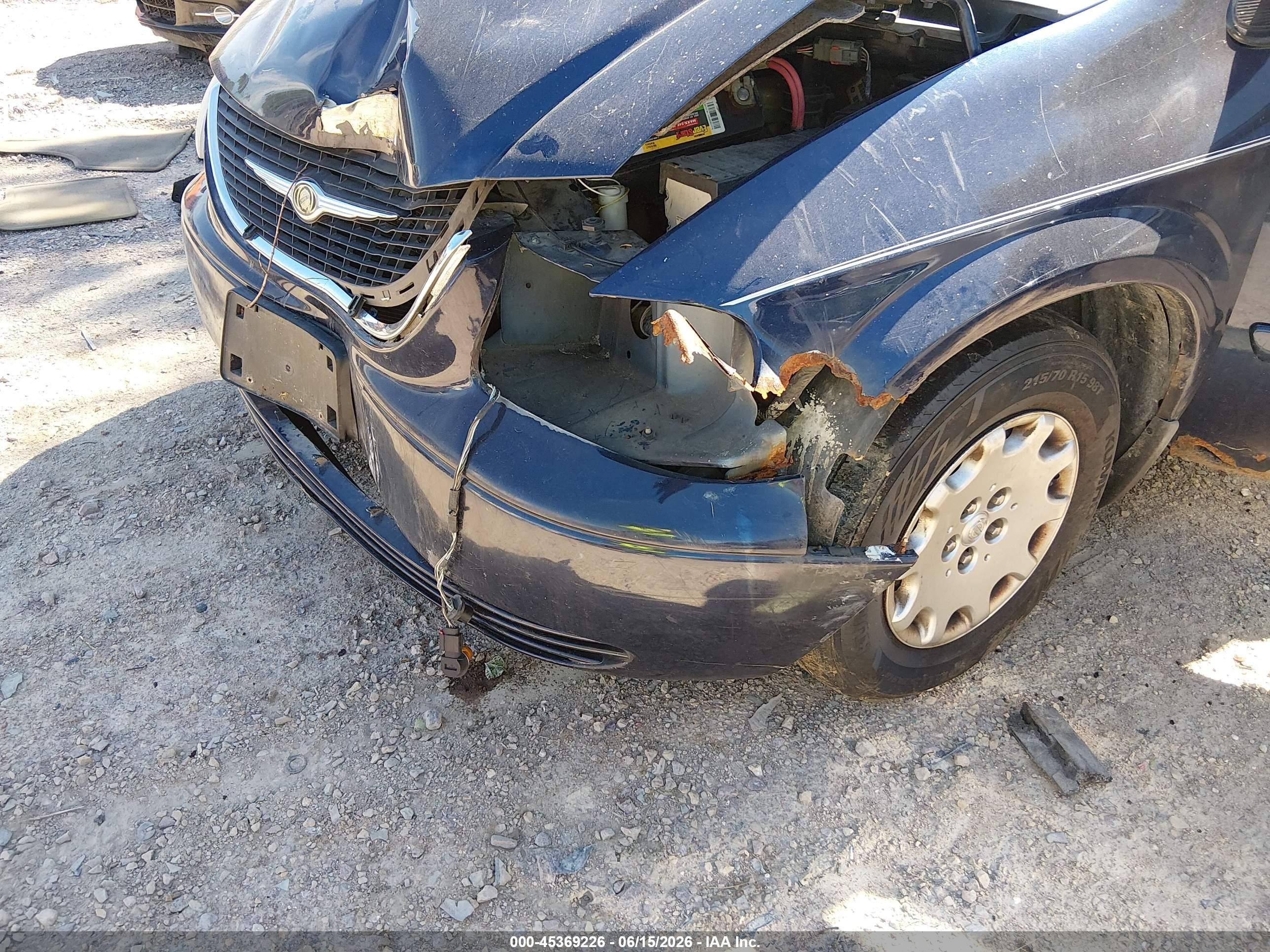 2004 Chrysler Town & Country Lx Blue vin: 2C4GP44R24R561001