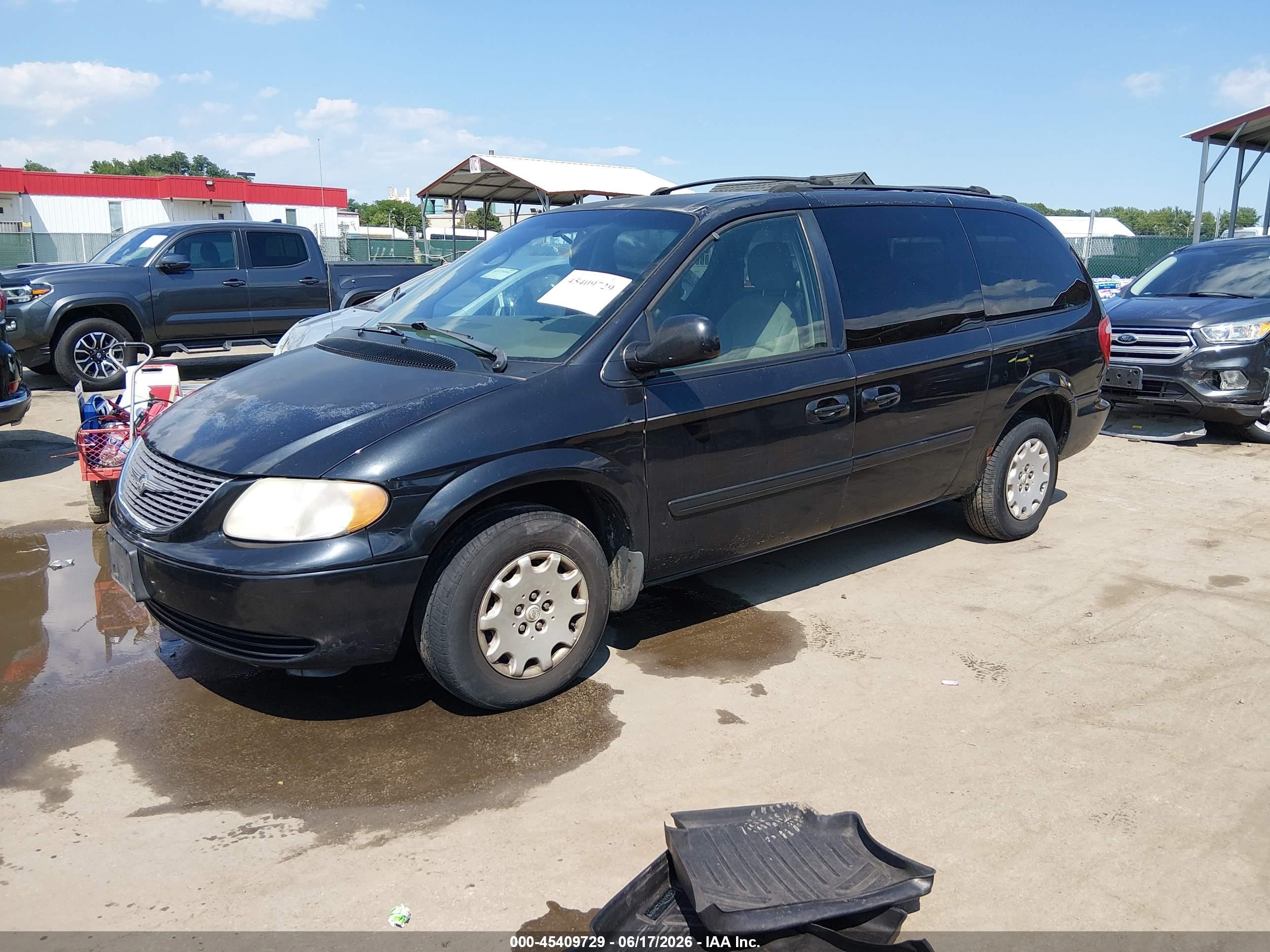 2004 Chrysler Town & Country Lx Black vin: 2C4GP44R24R582737
