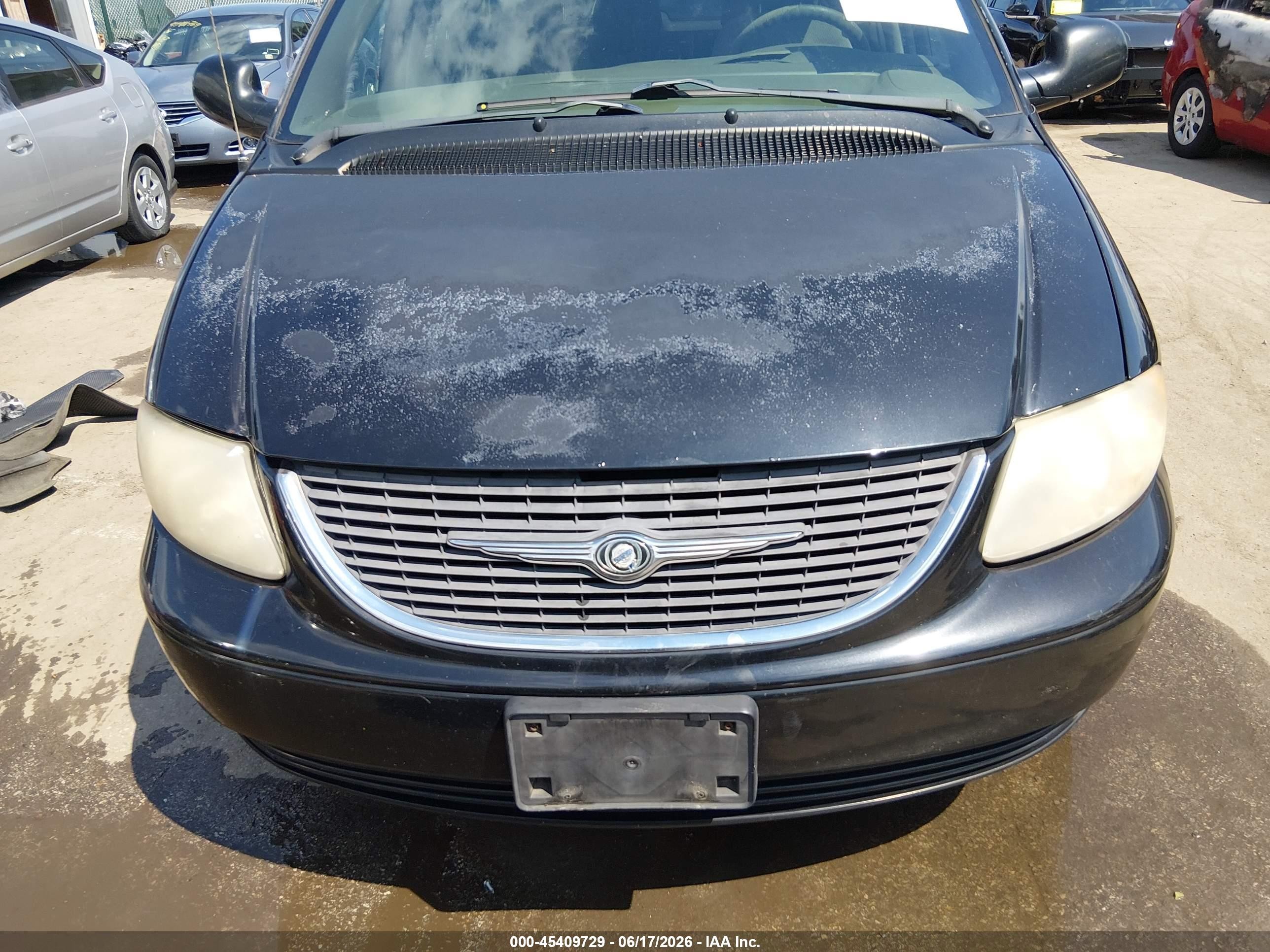2004 Chrysler Town & Country Lx Black vin: 2C4GP44R24R582737