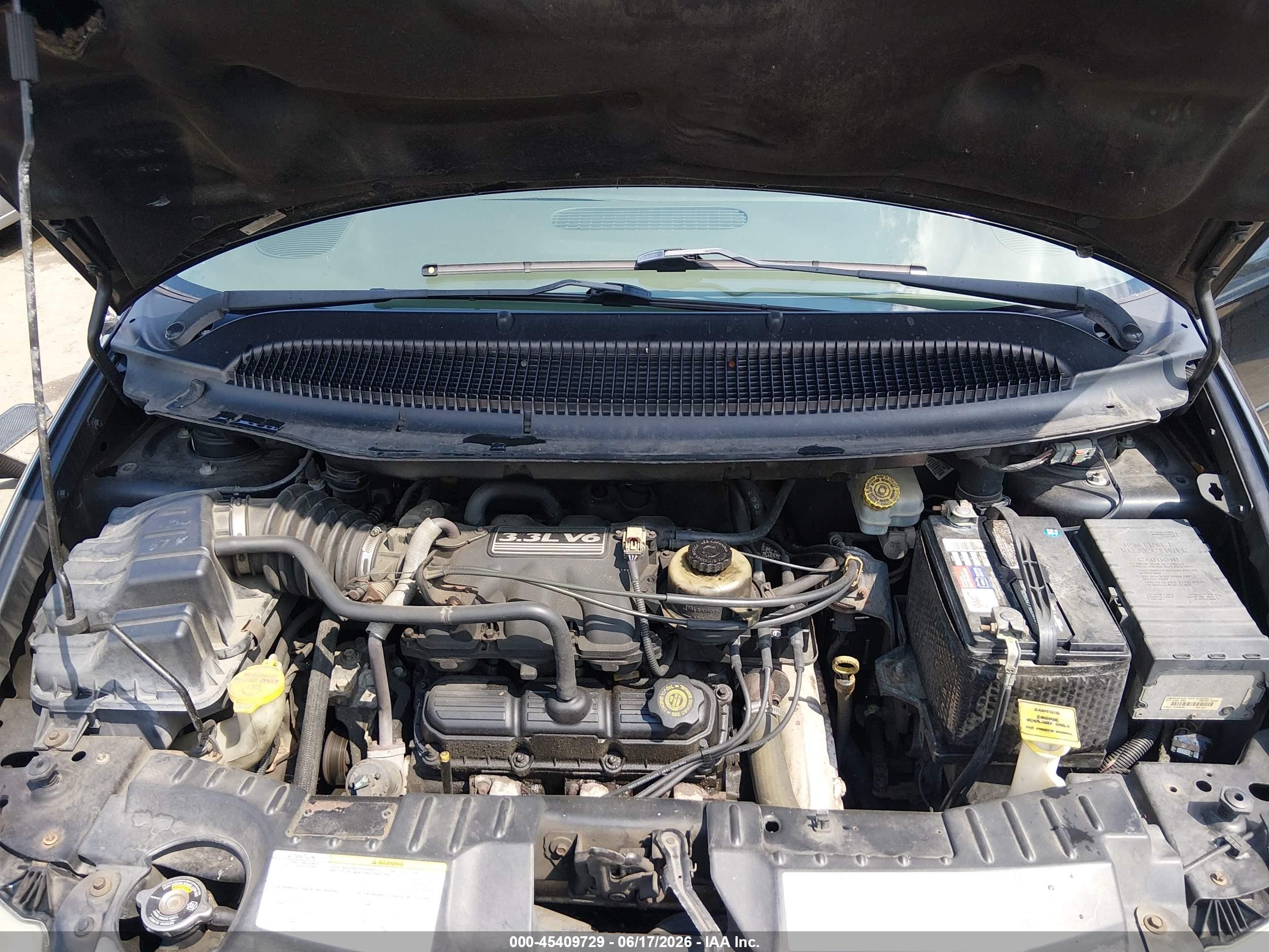 2004 Chrysler Town & Country Lx Black vin: 2C4GP44R24R582737