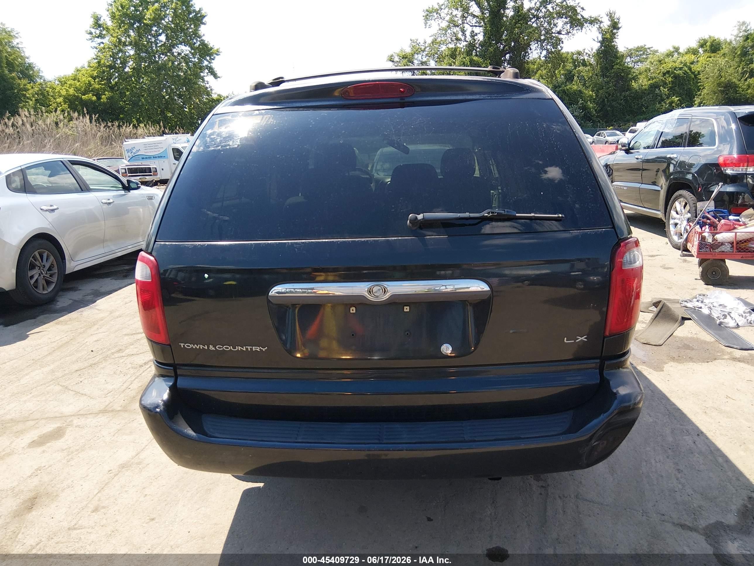 2004 Chrysler Town & Country Lx Black vin: 2C4GP44R24R582737