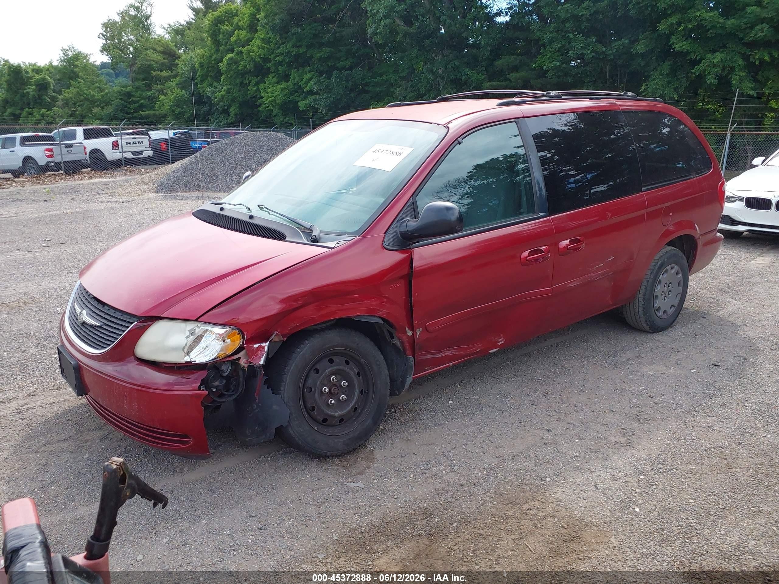 2004 Chrysler Town & Country Lx Red vin: 2C4GP44R64R548011
