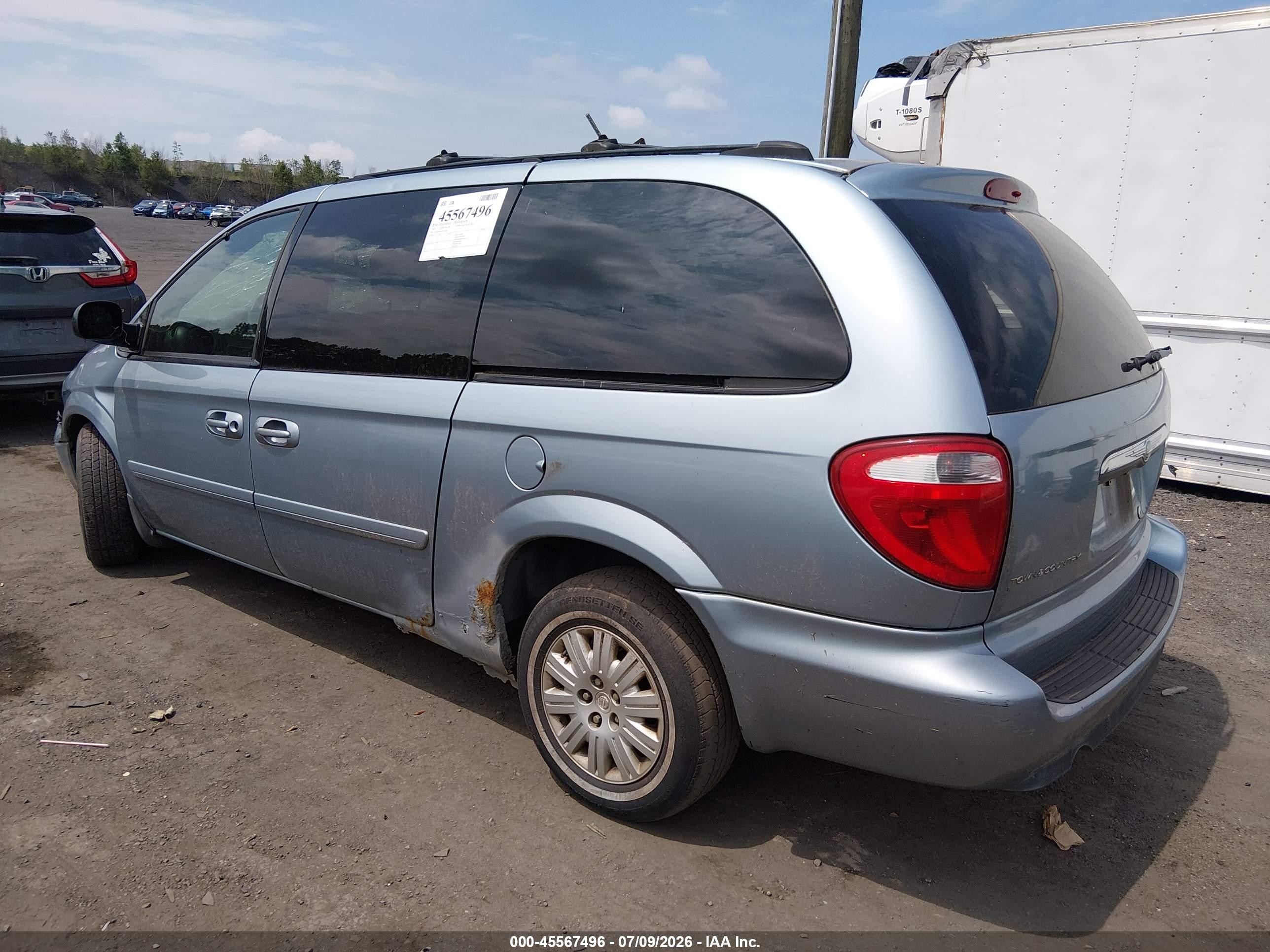 2005 Chrysler Town & Country Lx Blue vin: 2C4GP44R65R197845