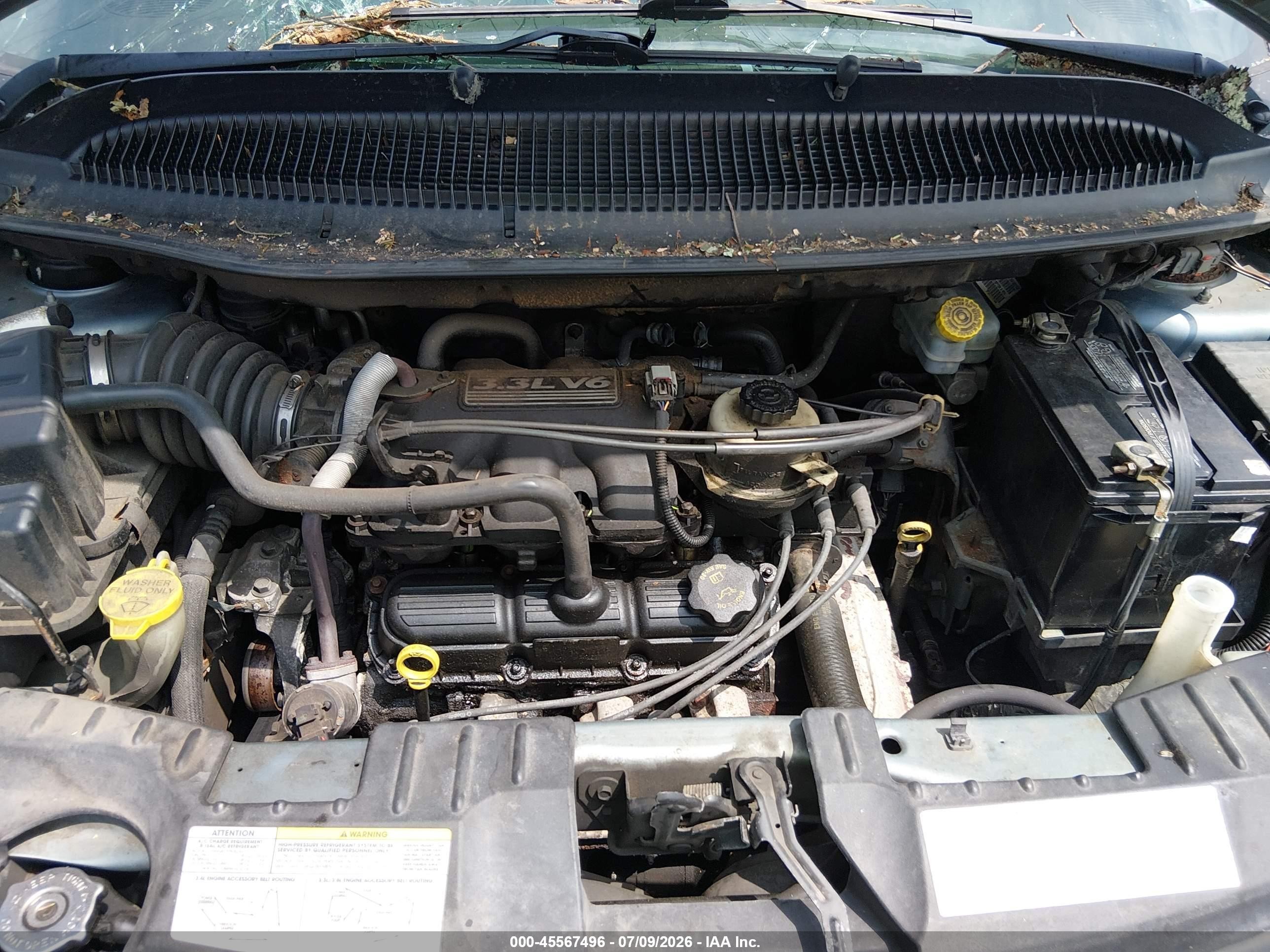2005 Chrysler Town & Country Lx Blue vin: 2C4GP44R65R197845