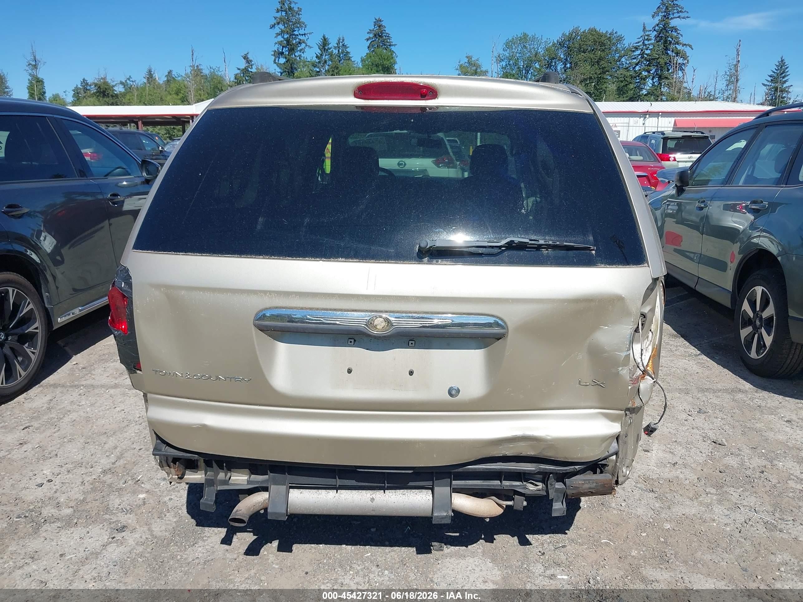 2005 Chrysler Town & Country Lx Gold vin: 2C4GP44R75R519358