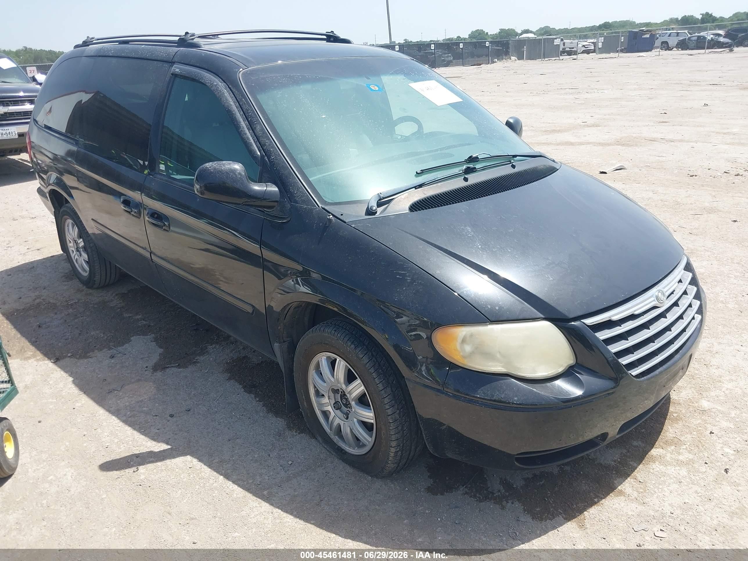 2005 Chrysler Town & Country Lx Black vin: 2C4GP44R85R179752
