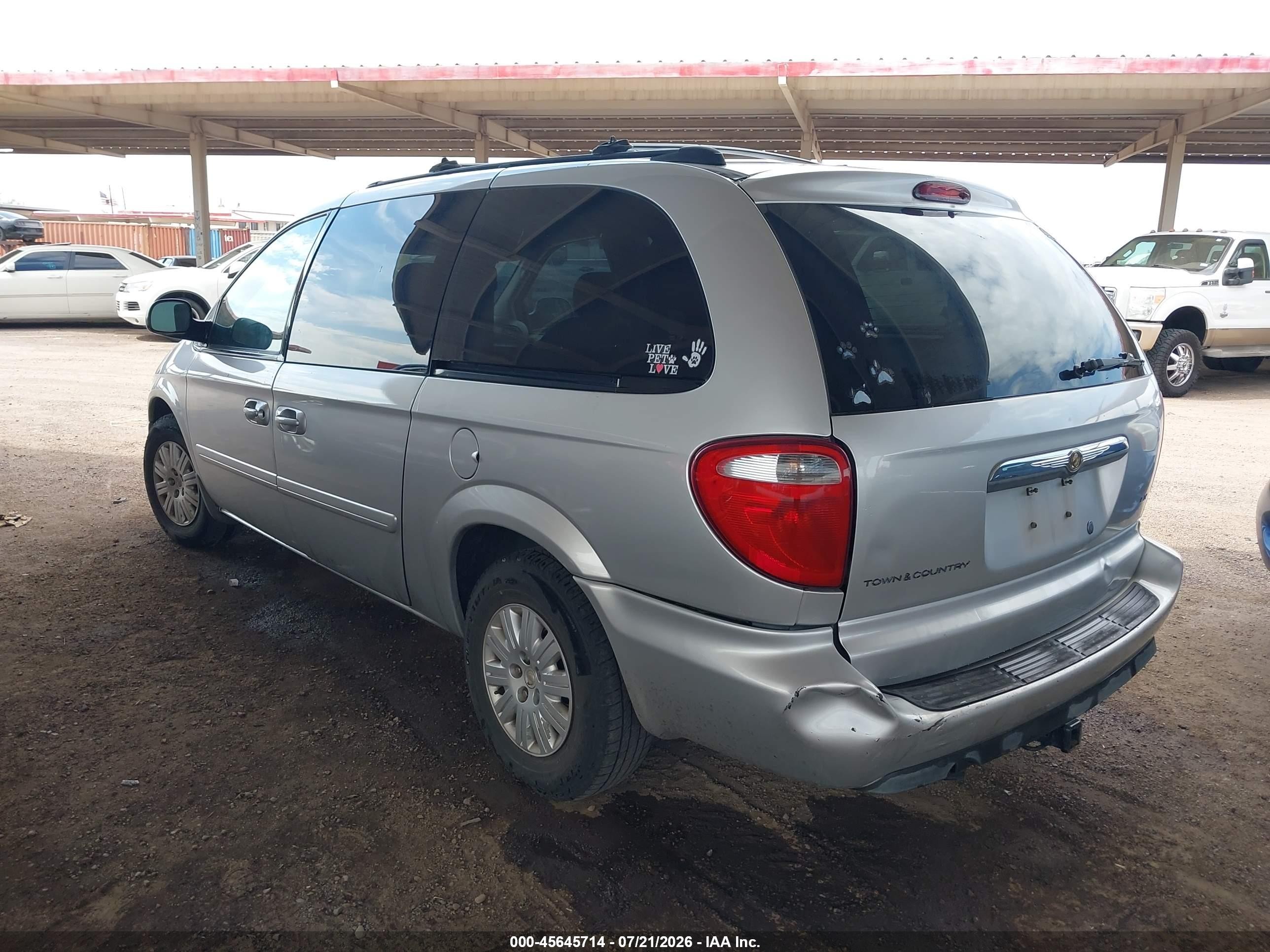 2005 Chrysler Town & Country Lx Gray vin: 2C4GP44R95R445053