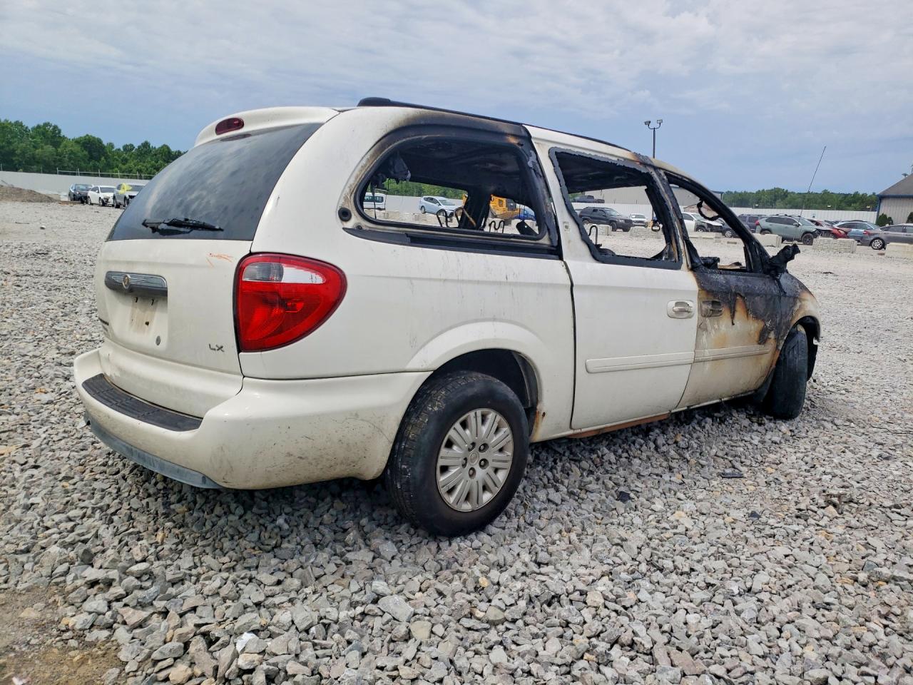 2005 Chrysler Town & Country Lx Белый vin: 2C4GP44R95R553415